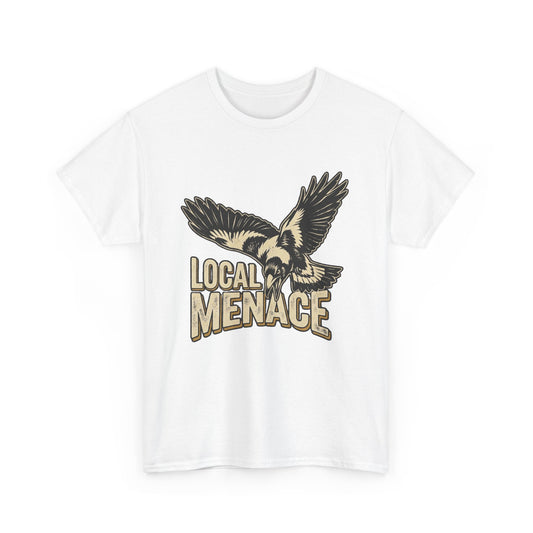 Local Menace Magpie T-Shirt | Funny Australian Swooping Bird Tee