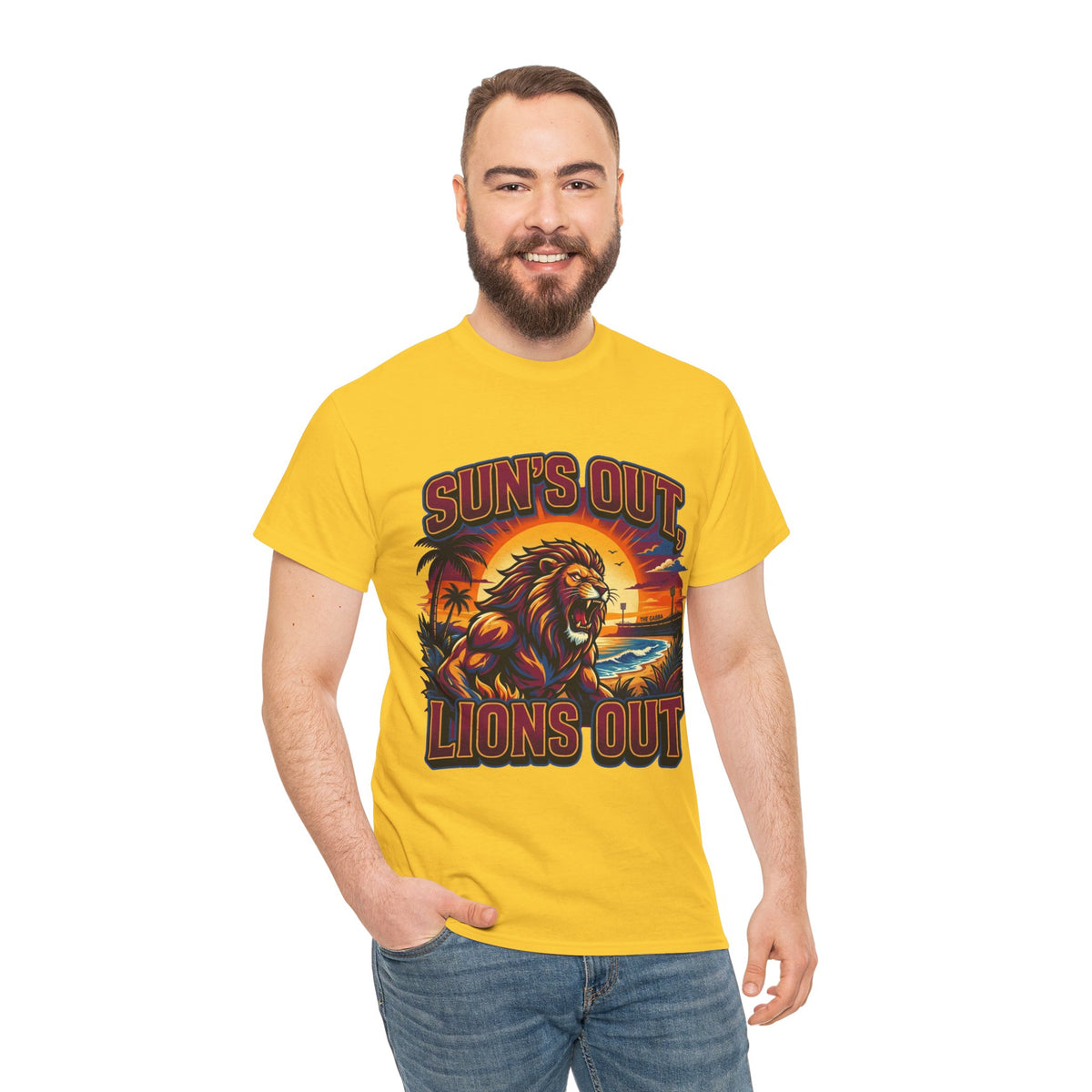 Brisbane Lions “Sun’s Out, Lions Out” Retro T-Shirt