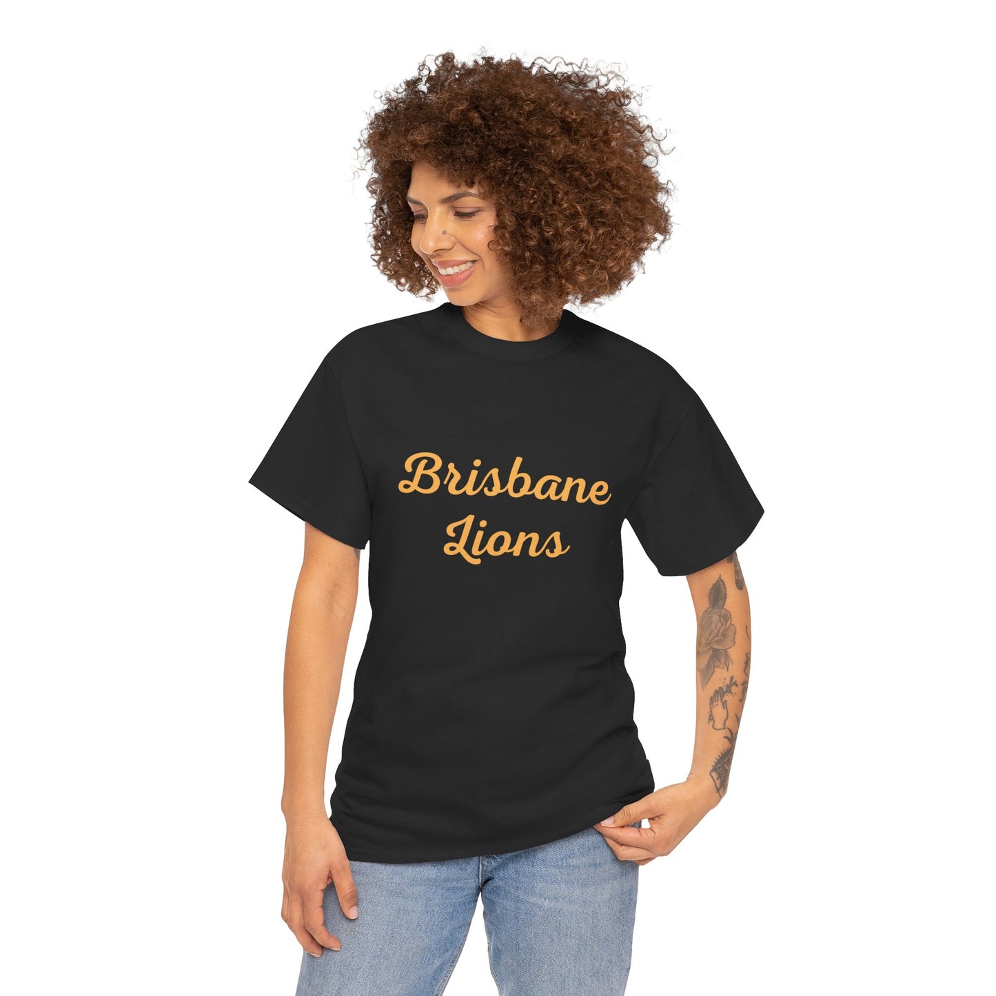 Comfortable cotton Brisbane Lions AFL supporter tee