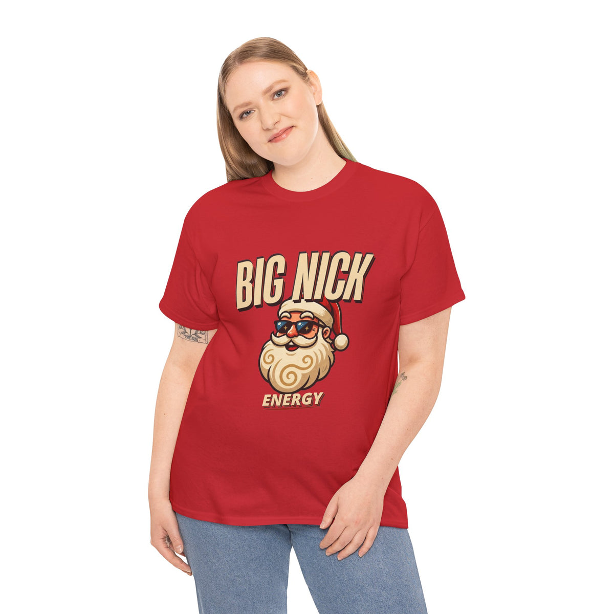 Big Nick Energy Santa T-Shirt | Funny Christmas Tee