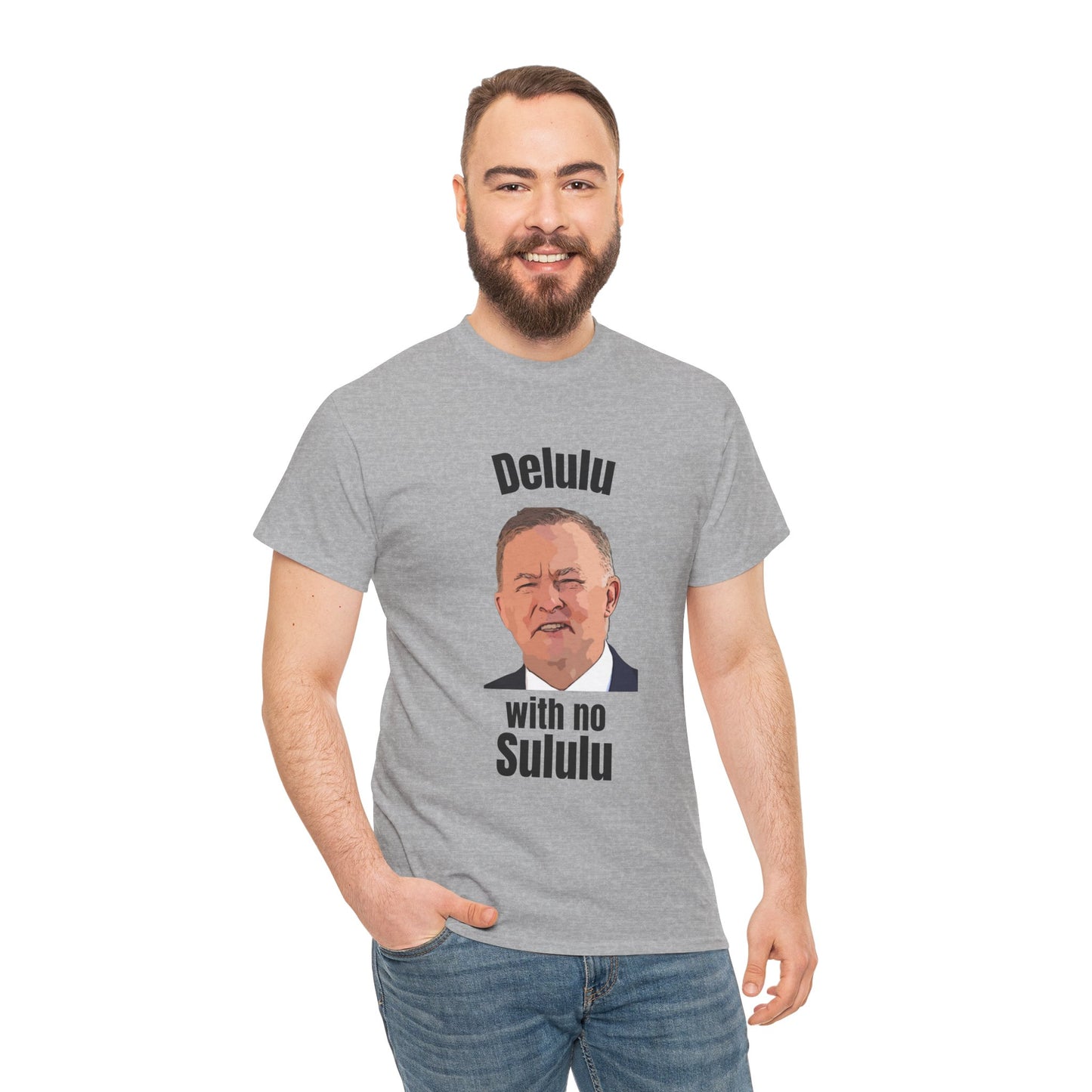 Albanese political fan tee – Delulu no Sululu t-shirt for Aussie voters