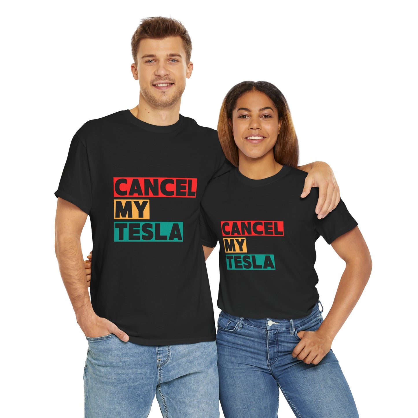 Cancel my Tesla protest t-shirt – bold anti-Elon Musk design for critics