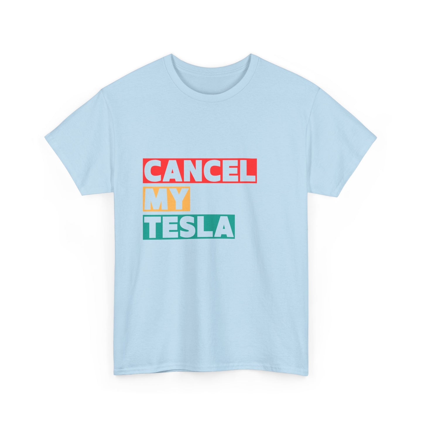 Protest t-shirt for Musk opponents – Cancel my Tesla graphic tee