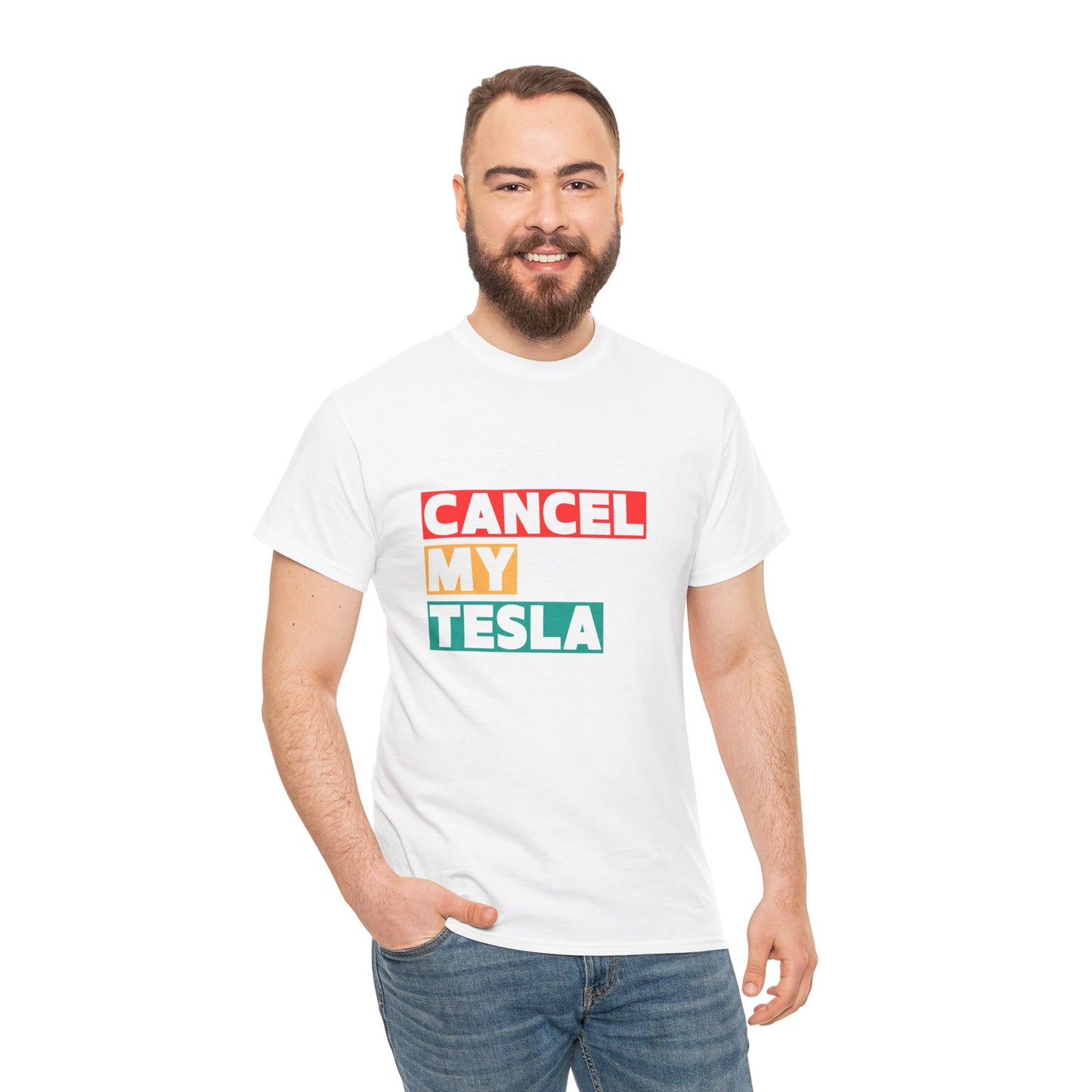 "Cancel my Tesla" tee – humourous shirt for Musk detractors