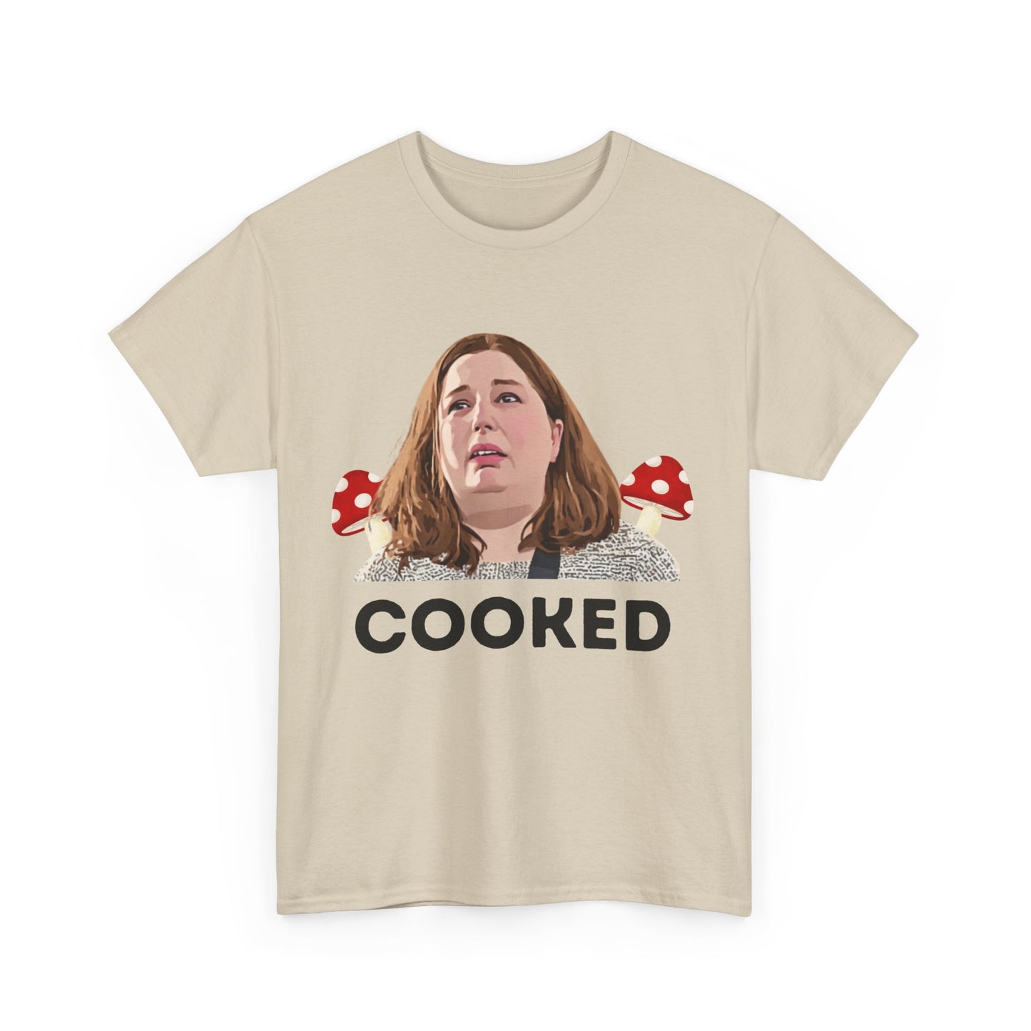 True crime satire shirt featuring Erin Patterson and Cooked slogan