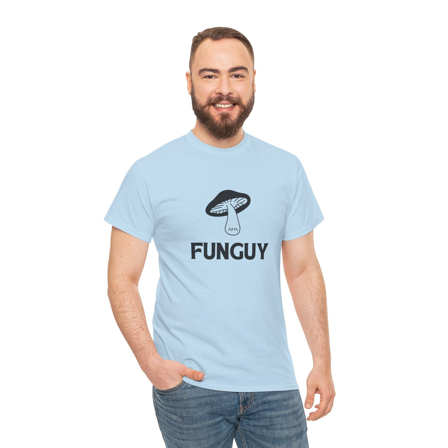Hilarious ‘Funguy’ tee – perfect gag gift with mushroom art and dad joke energy