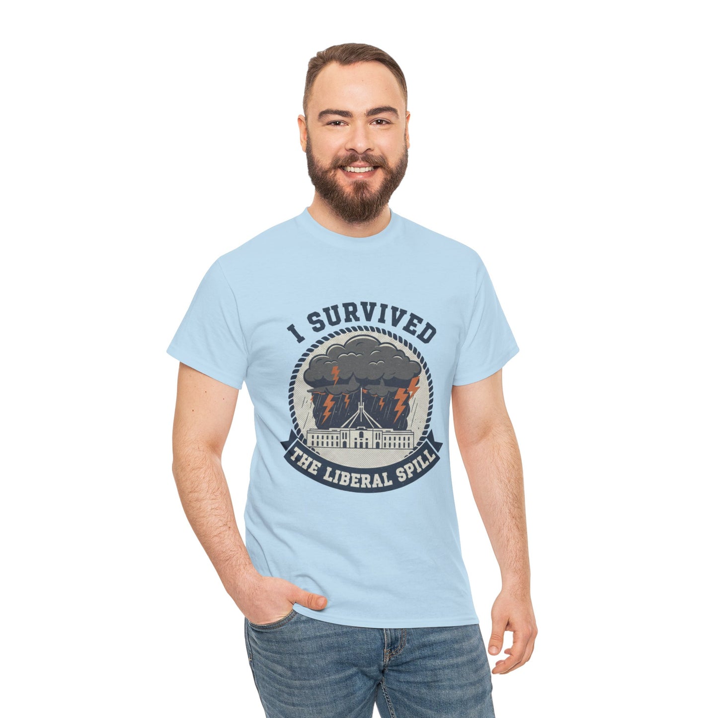 Aussie political joke t-shirt about surviving years of leadership challenges and party leadership changes in government