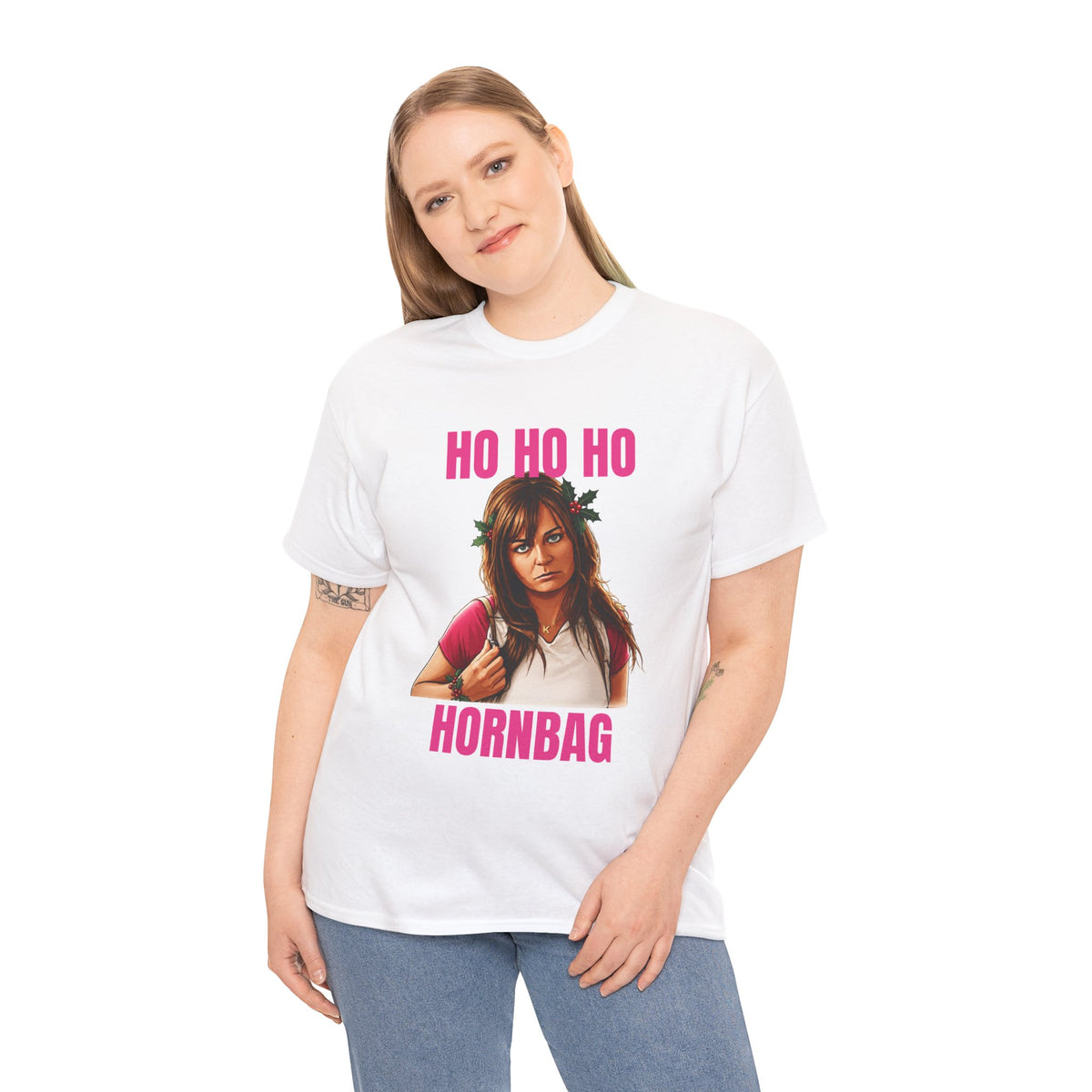 Kath & Kim Christmas T-Shirt – Ho Ho Ho Hornbag