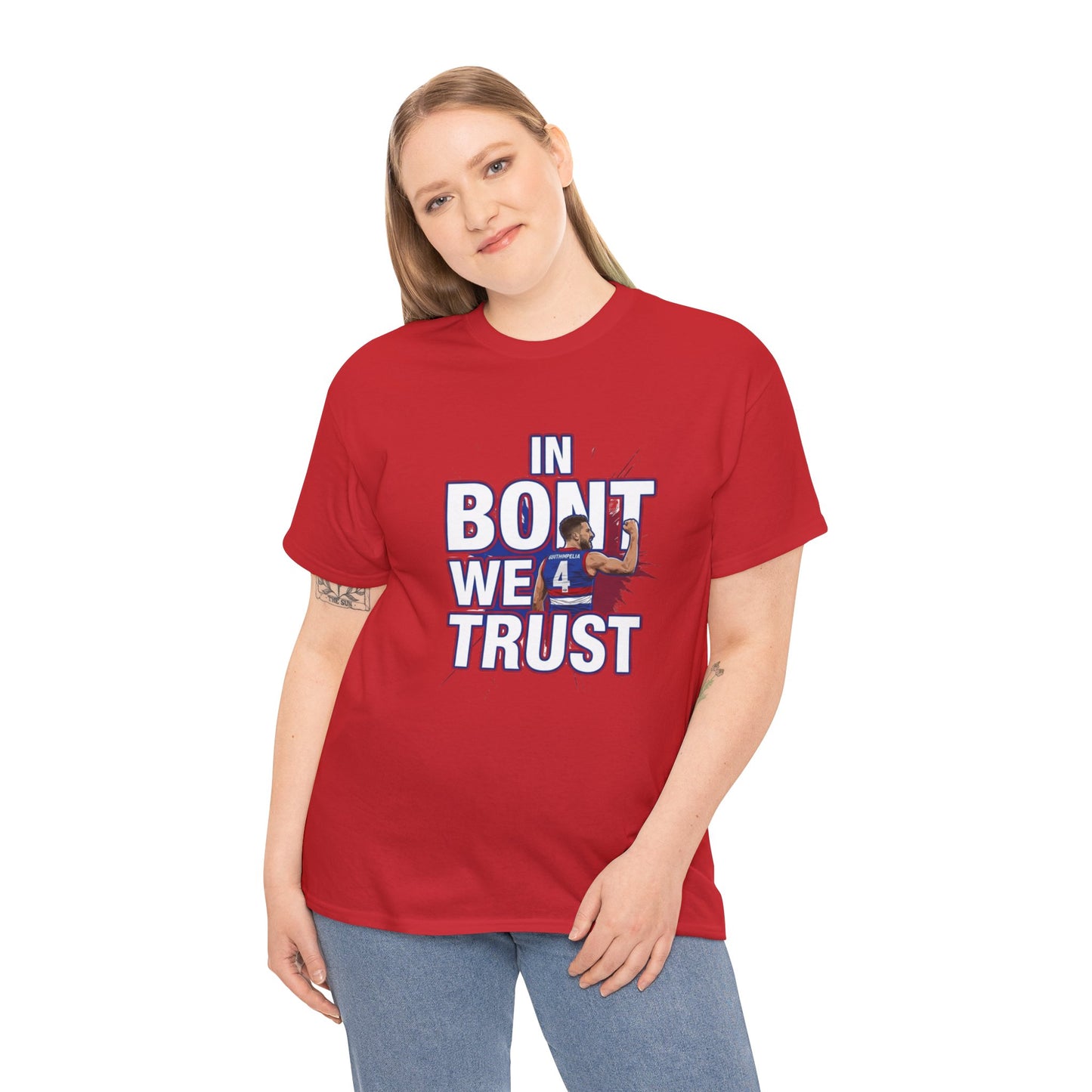 Western Bulldogs Fan T-shirt - "In Bont We Trust" Premium Graphic Tee