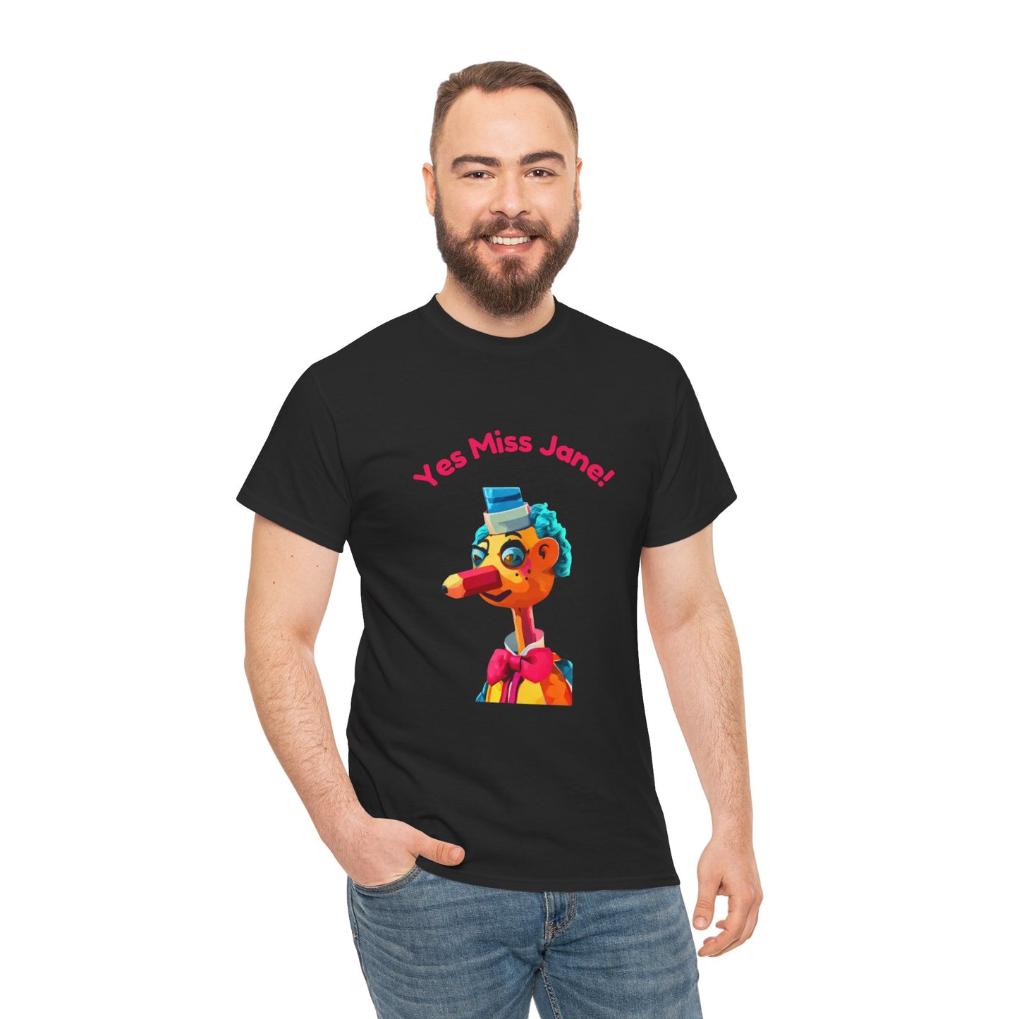 Ethically made Mr. Squiggle T-shirt – a unique Aussie gift idea for childhood friends and ABC viewers