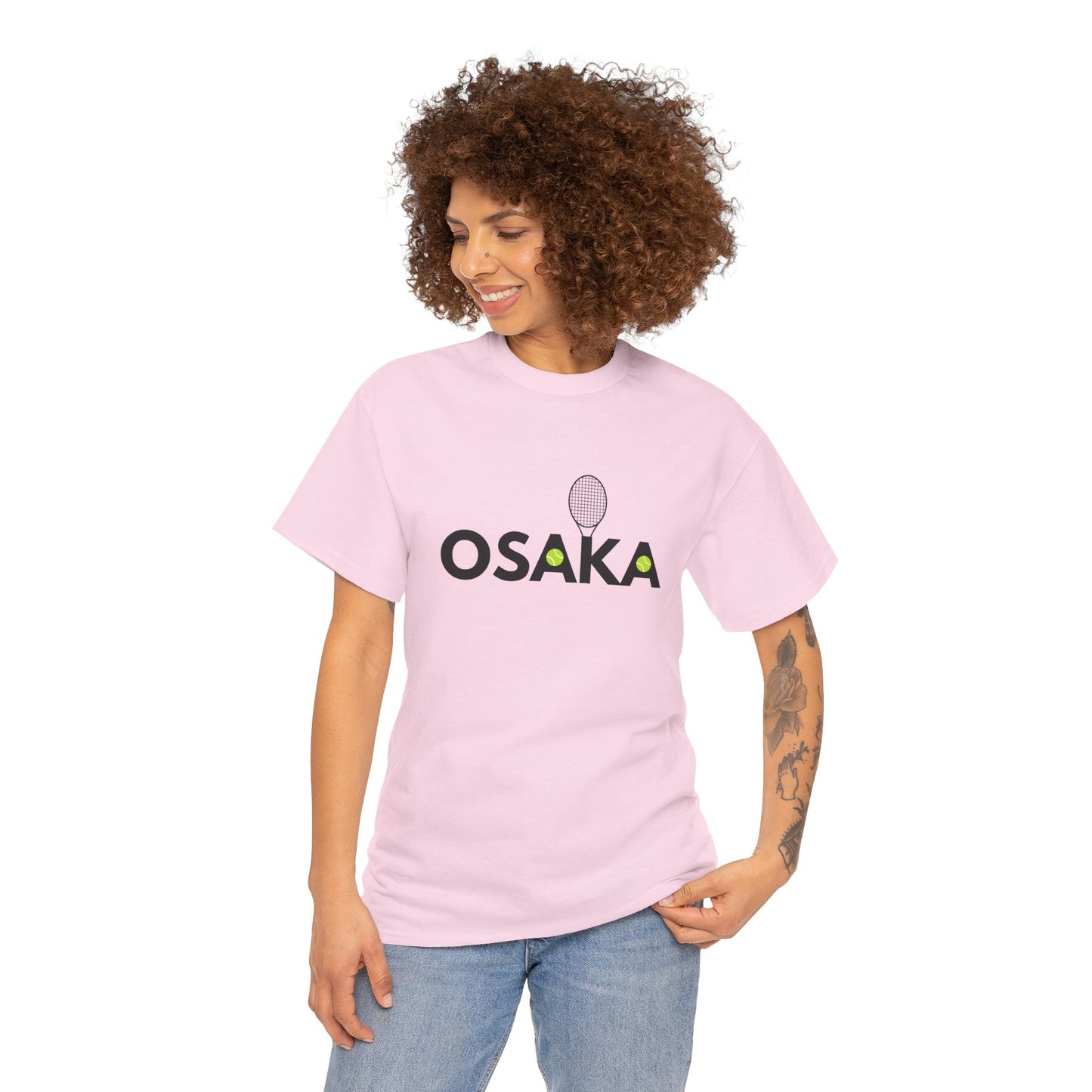 Tennis apparel featuring Osaka name text for match day wear