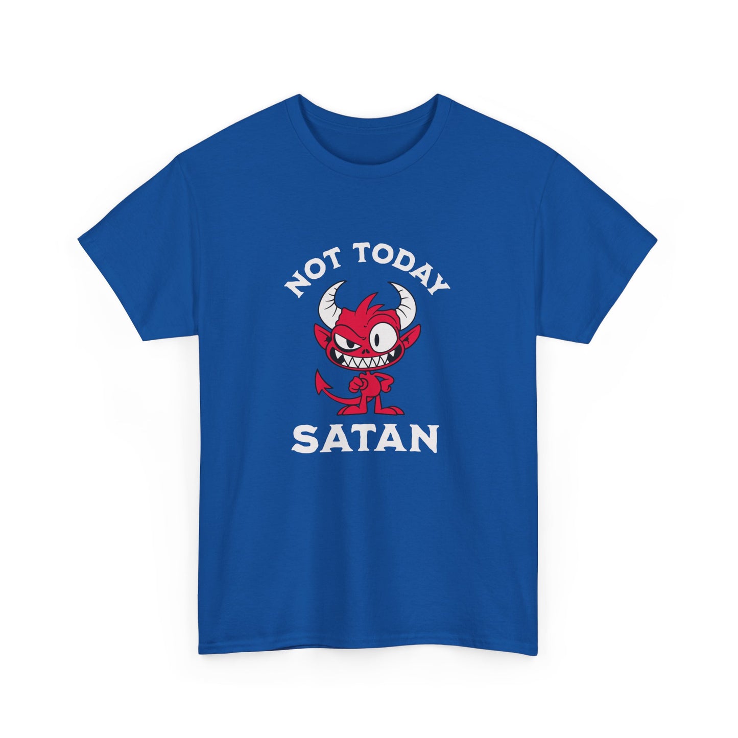 "Not today Satan" shirt β bold design for devil-free vibes