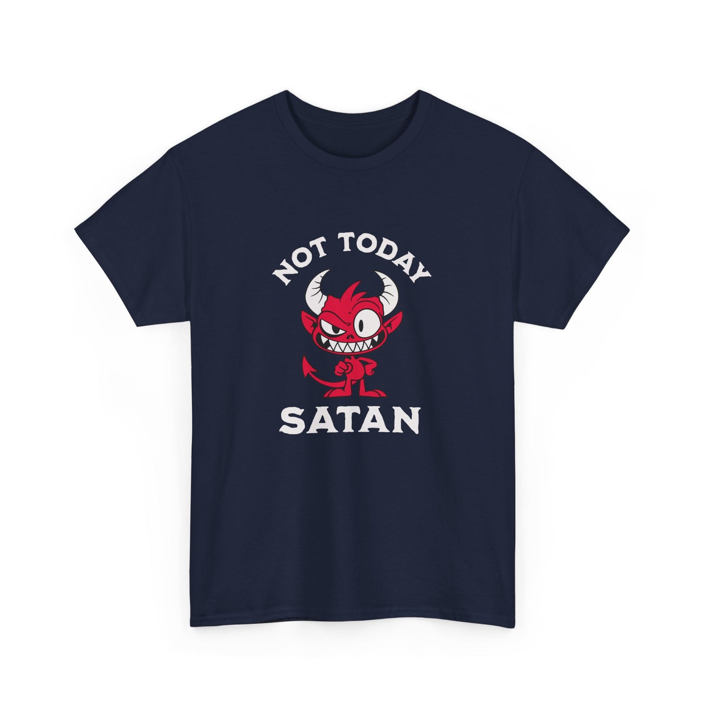 Not today Satan devil shirt β sassy graphic tee for a fierce attitude