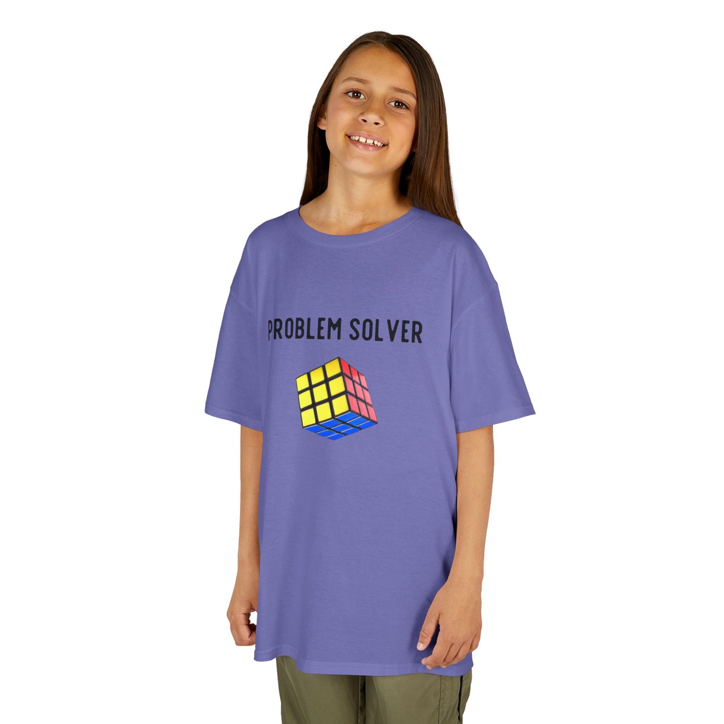 Fun Problem Solver t-shirt for clever kids who enjoy solving cubes