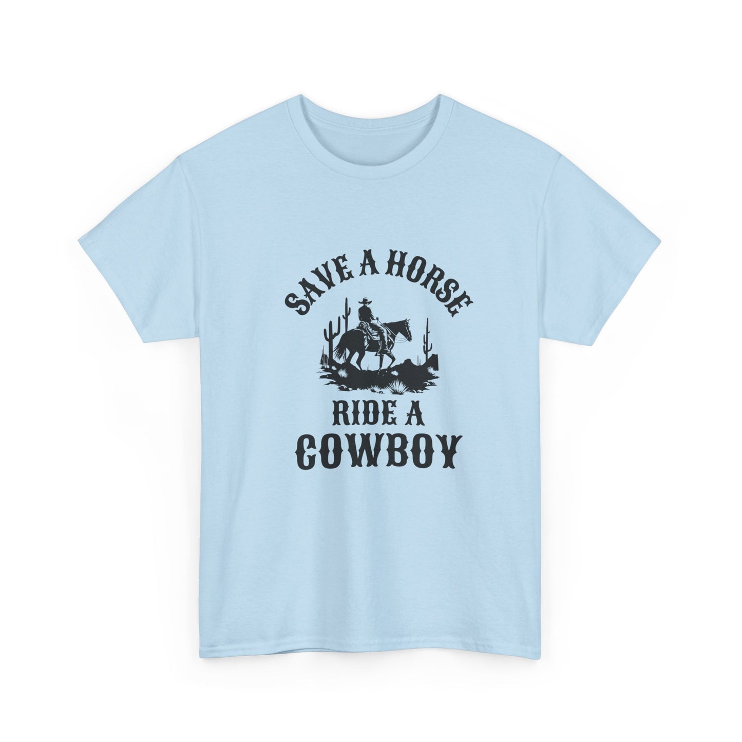 Rodeo fan t-shirt with classic cowboy silhouette