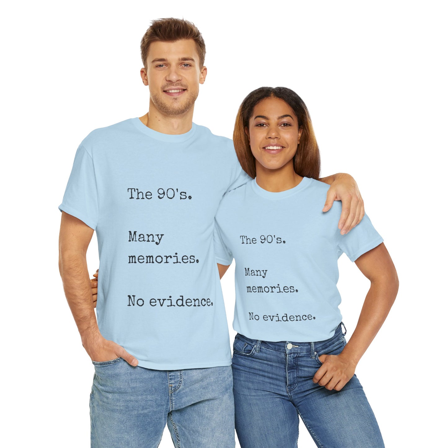 Nostalgic 90s slogan t-shirt with bold statement design