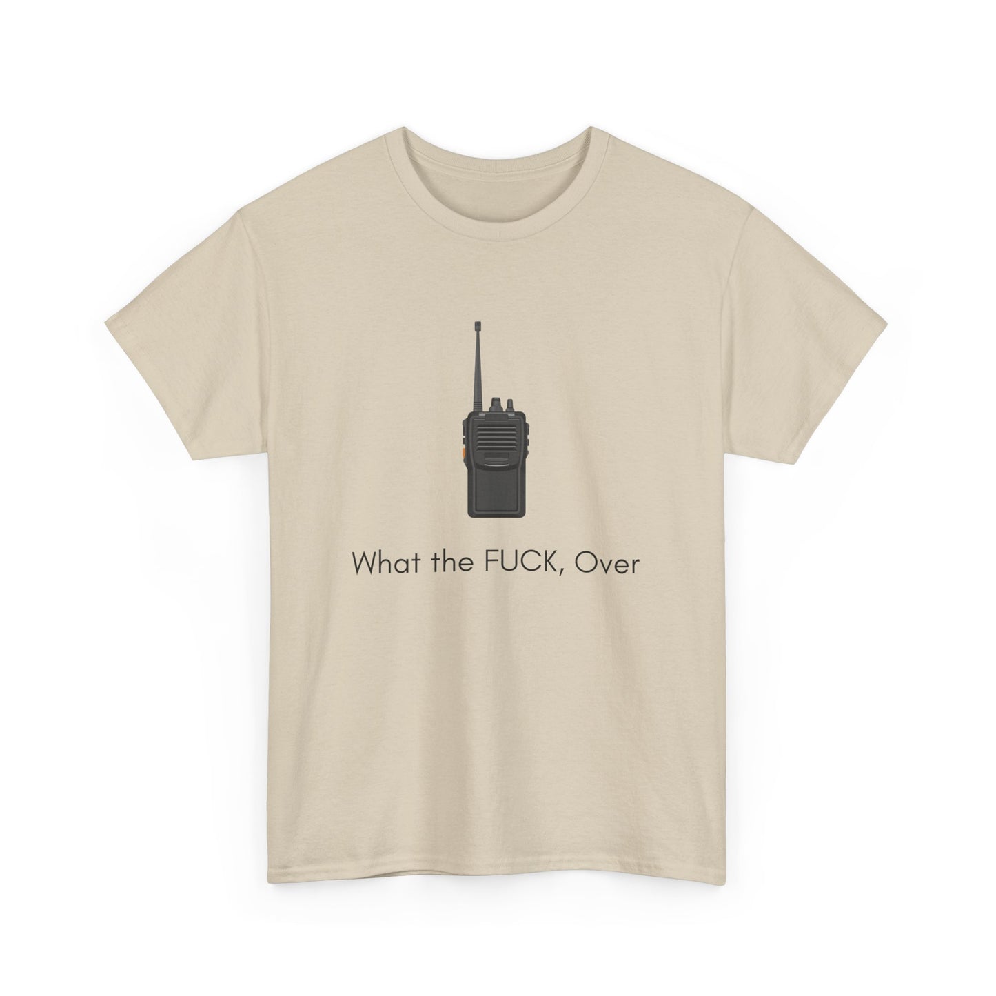 Humorous Aussie slang t-shirt with retro walkie talkie print