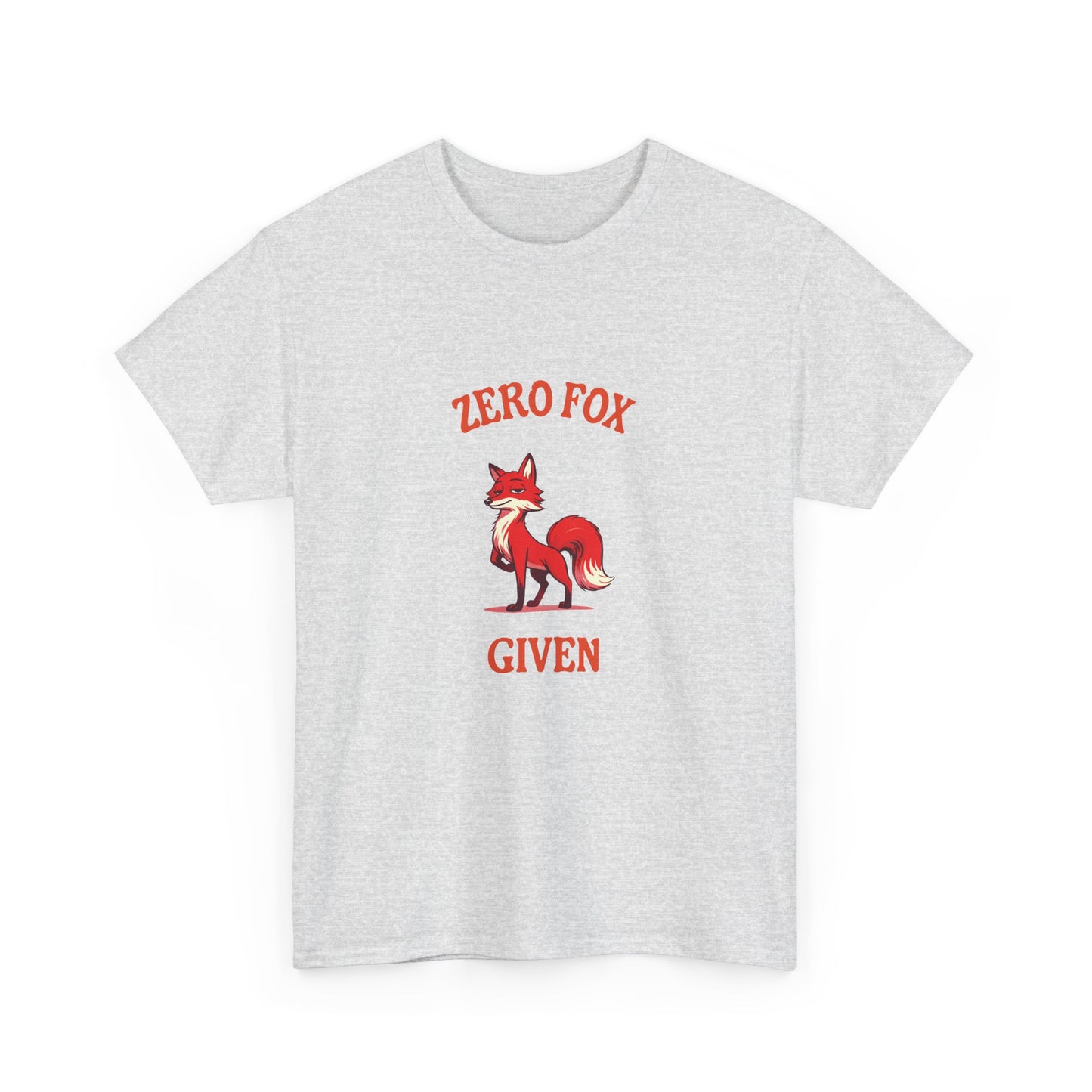 Sarcastic unisex graphic tee with cheeky fox design