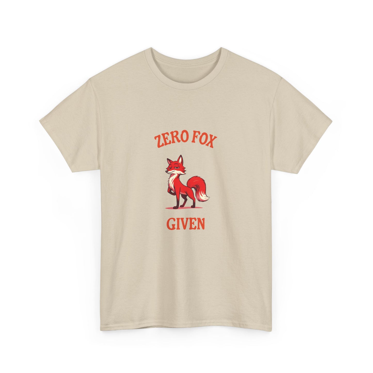 Retro-style fox t-shirt with bold pun slogan