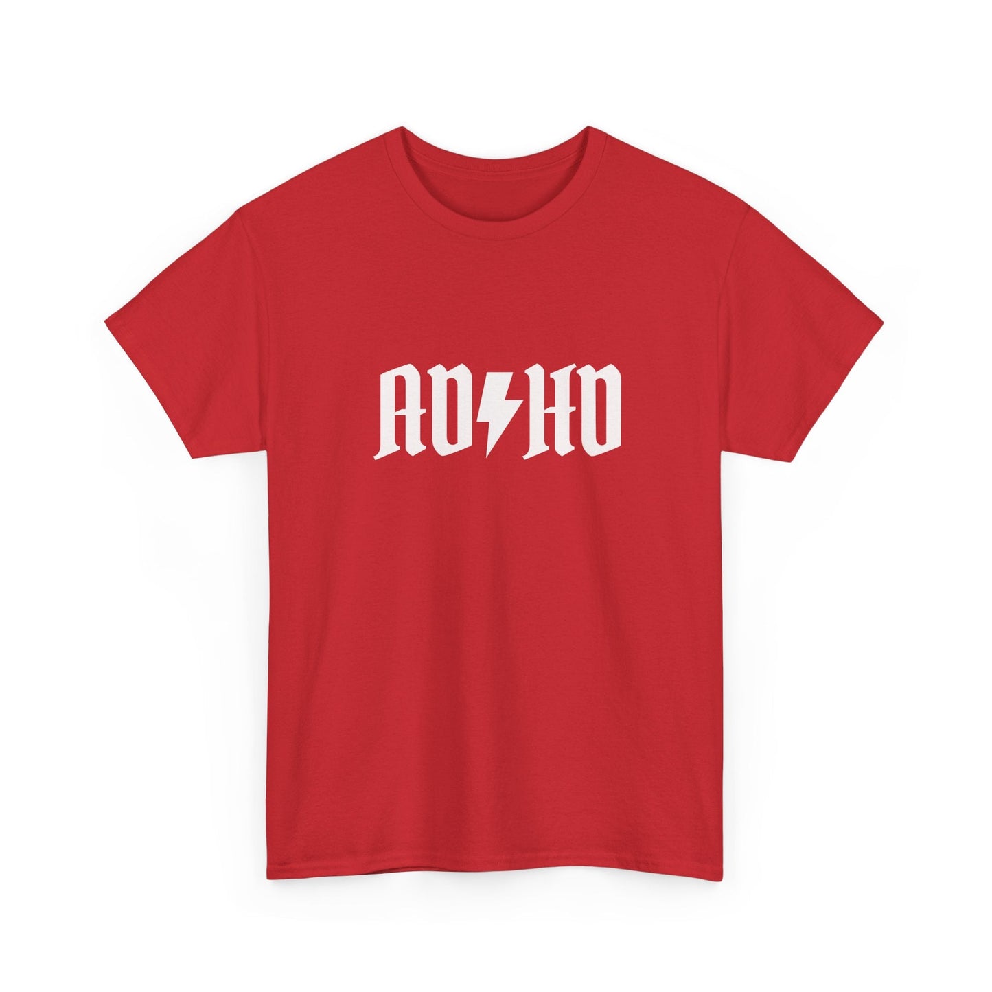 Retro ADHD T-Shirt – AC/DC Band Logo Inspired Funny Design
