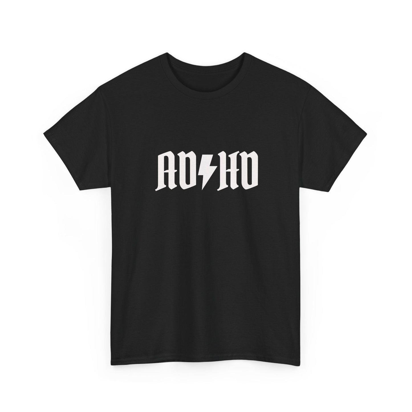 ADHD T-Shirt – Funny AC/DC Parody Band Logo Design