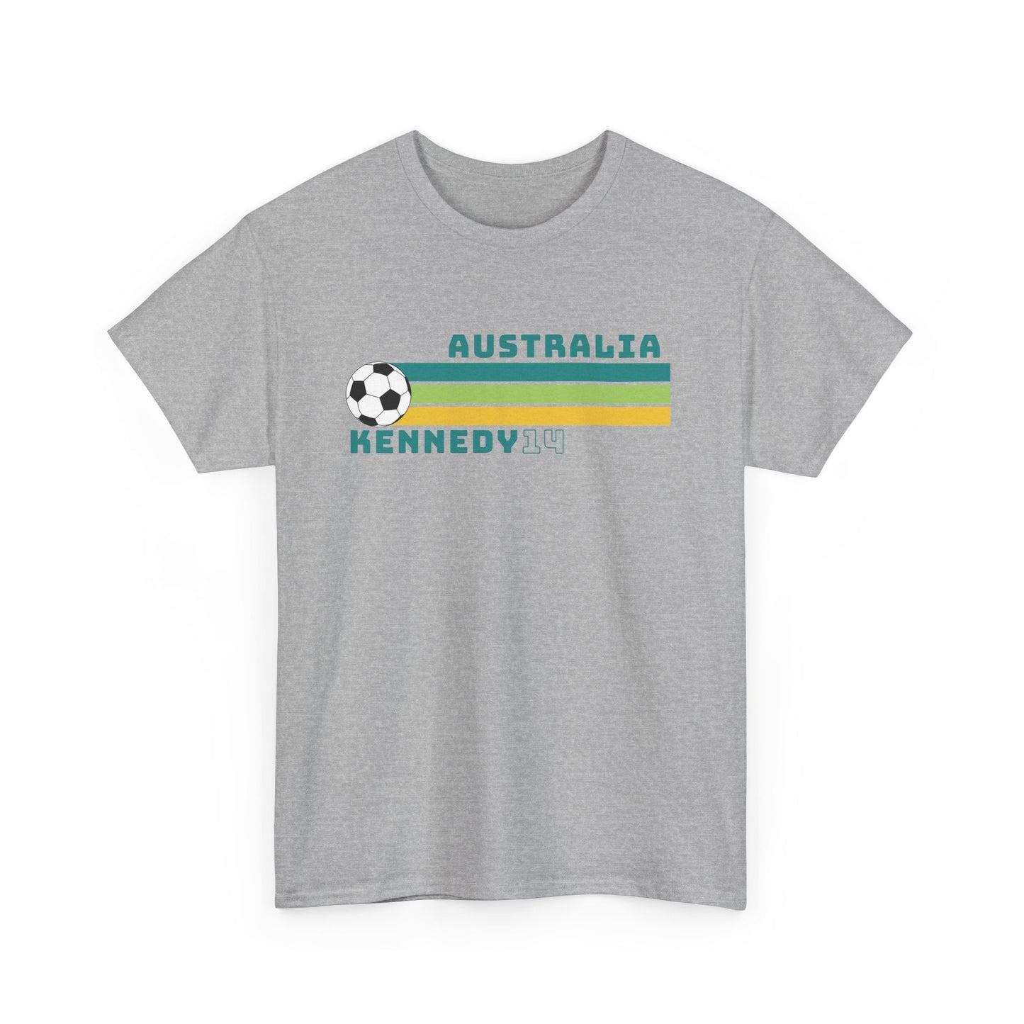 Classic green and gold Alanna Kennedy t-shirt, great gift for Matildas supporters