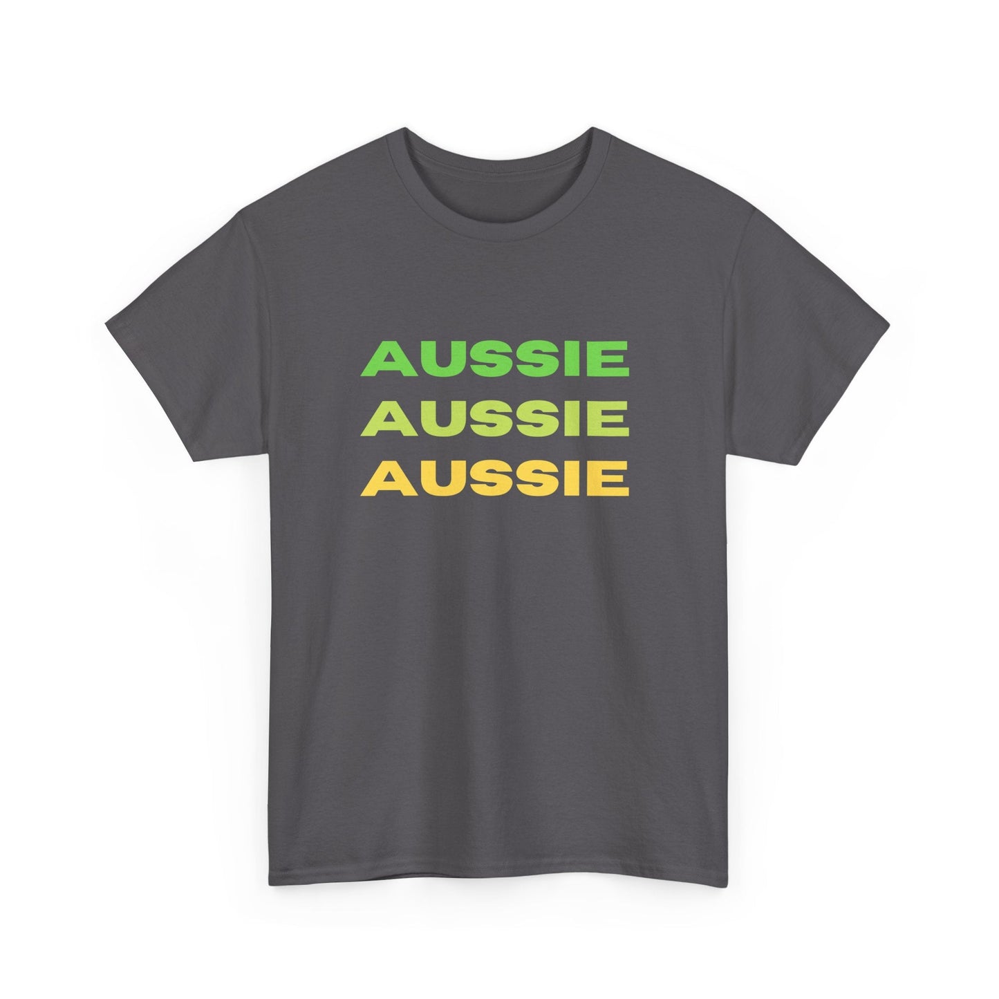 Perfect for Aussie sports fans—'Aussie Aussie Aussie' t-shirt, celebrating the iconic 'Oi Oi Oi' cheer!