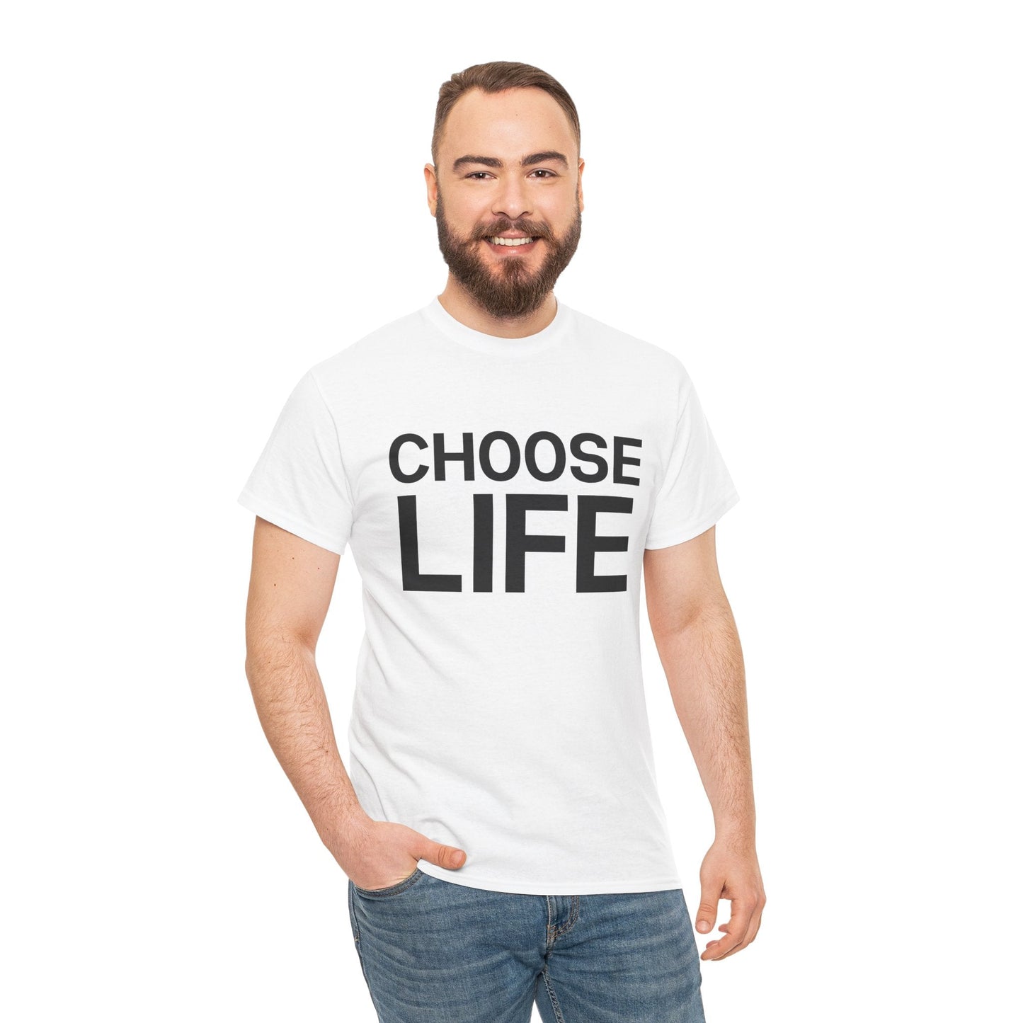 Vintage 80s T-Shirt – Choose Life Slogan from Wham! Music Era