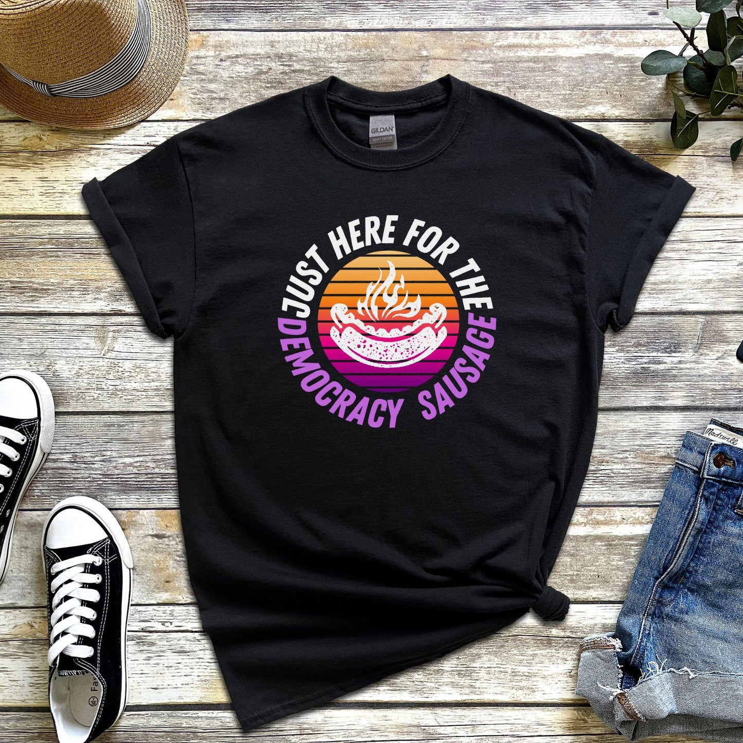 Democracy sausage election day t-shirt - Destination GiftsT-ShirtPrintify