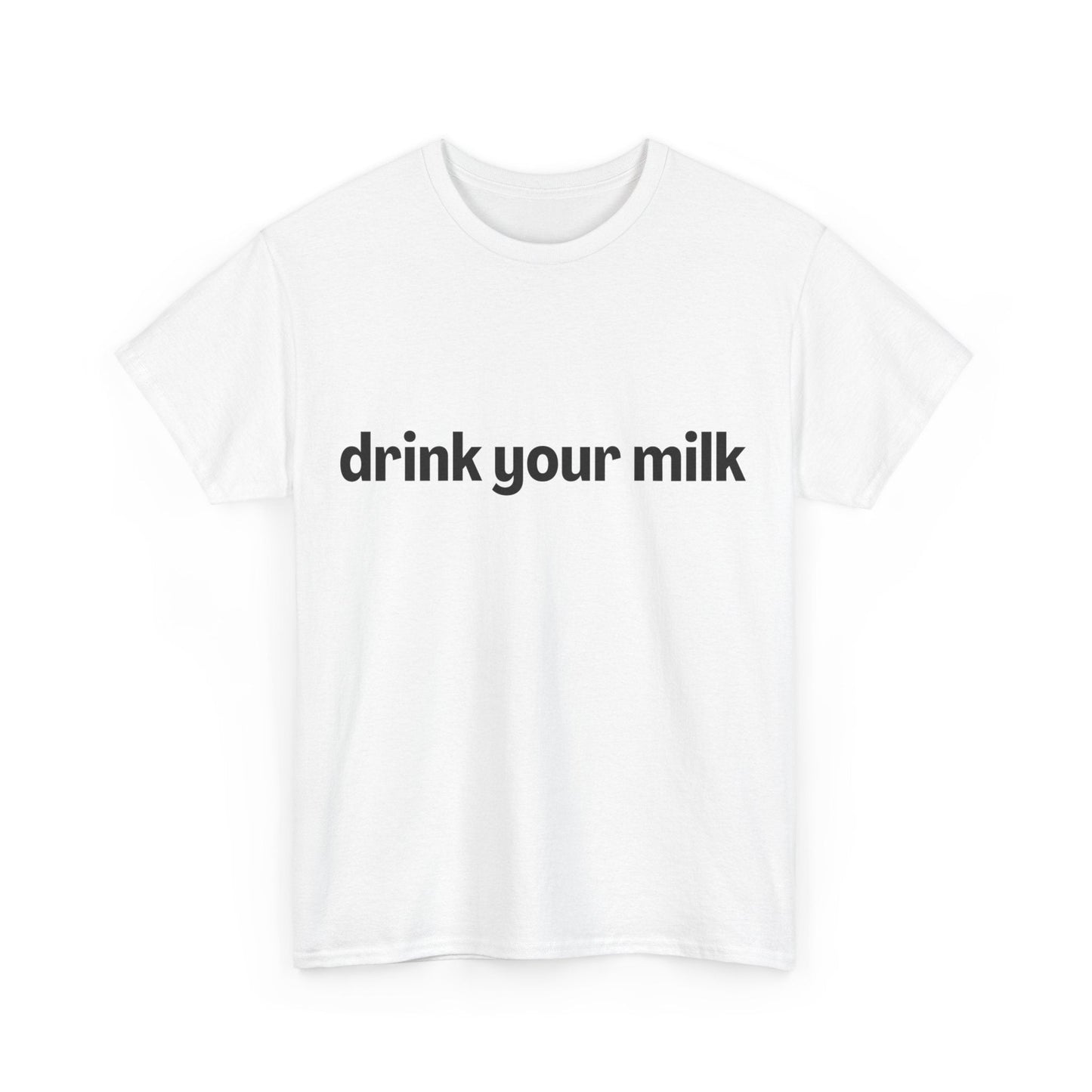 LGBTQIA+ pride tee with 'Drink Your Milk' slogan – perfect for fans of Jonathan Bailey