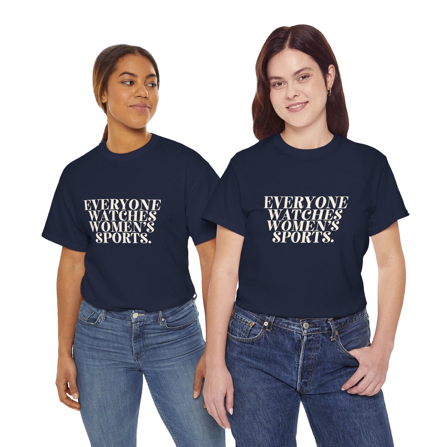 Athletic support t-shirt for women in sports movement