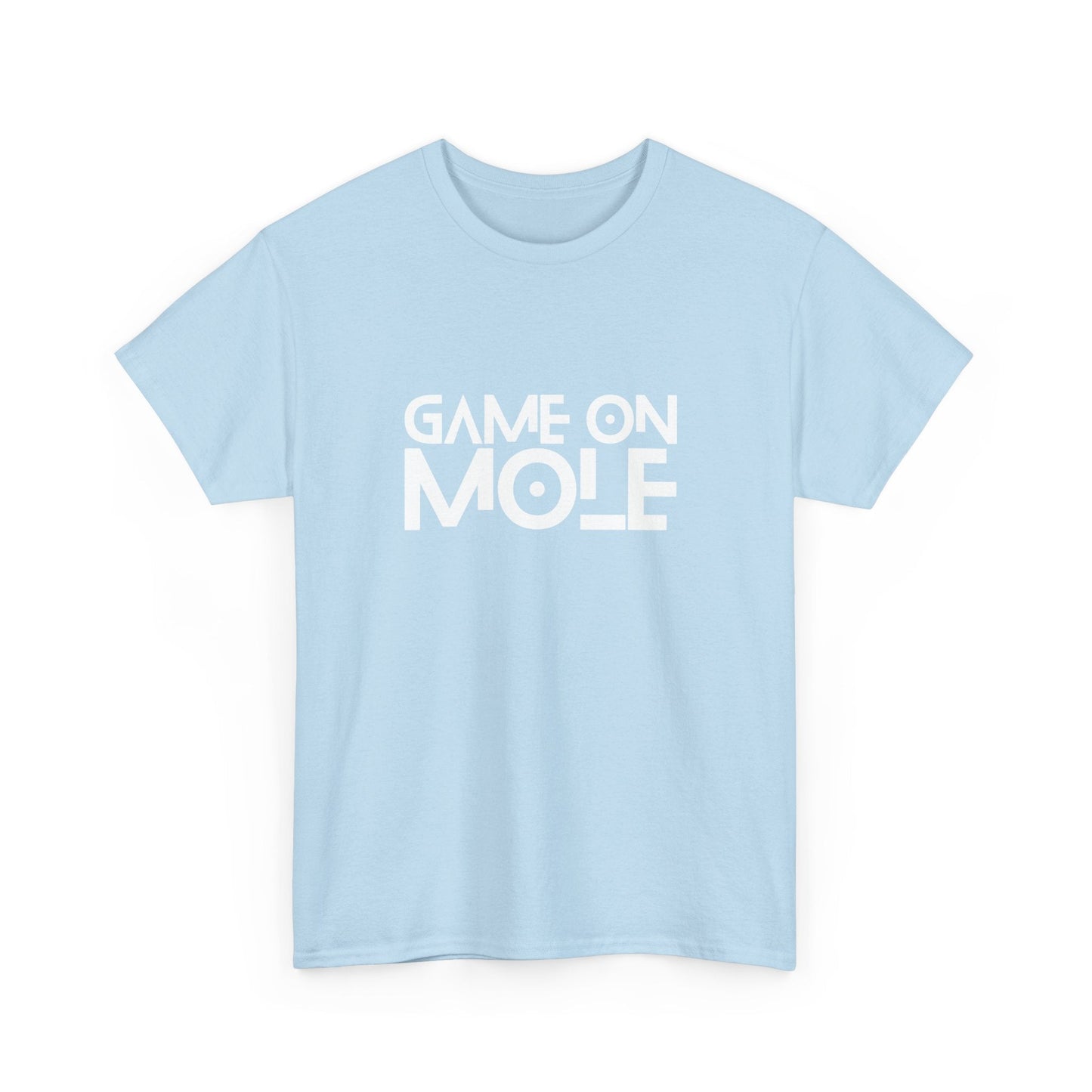 Funny Australian slang tee featuring "Game on Mole"