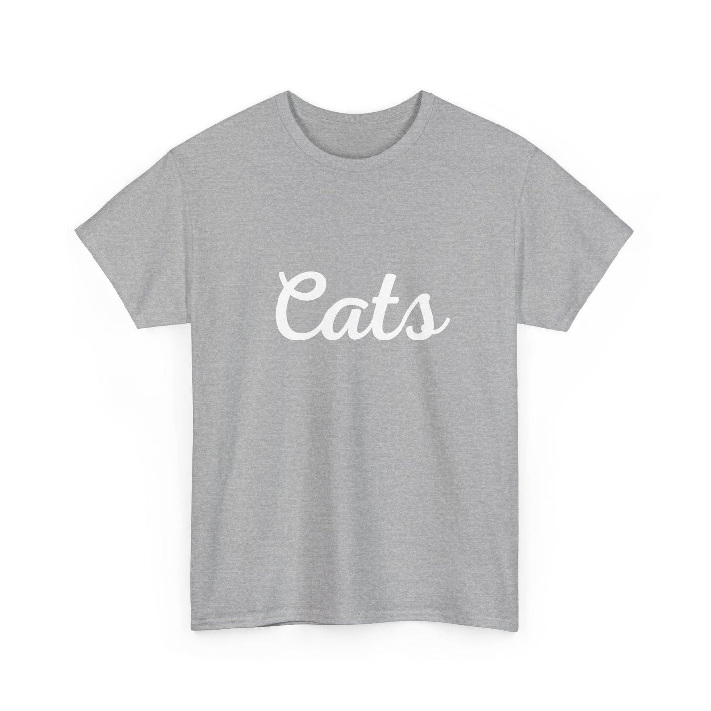 Show your Geelong pride – ‘Cats’ cursive t-shirt for AFL fans who love their team and classic football merch!
