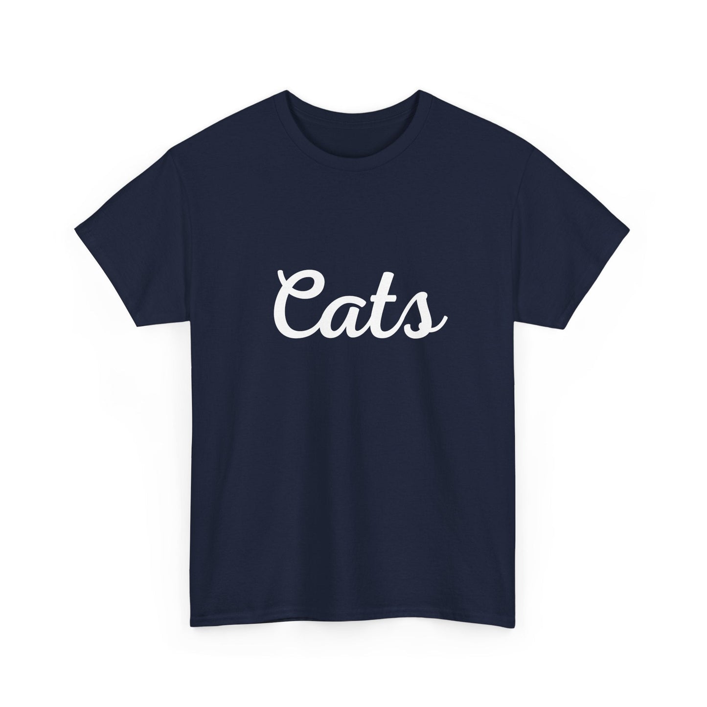 Retro-style Geelong Cats supporter tee – sleek cursive print, perfect for AFL game day and everyday wear!