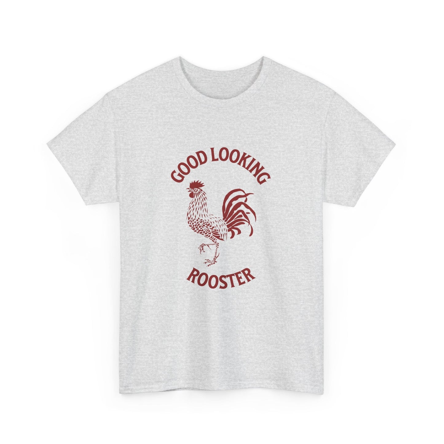 Unisex graphic shirt with cheeky Aussie saying "Good Looking Rooster"