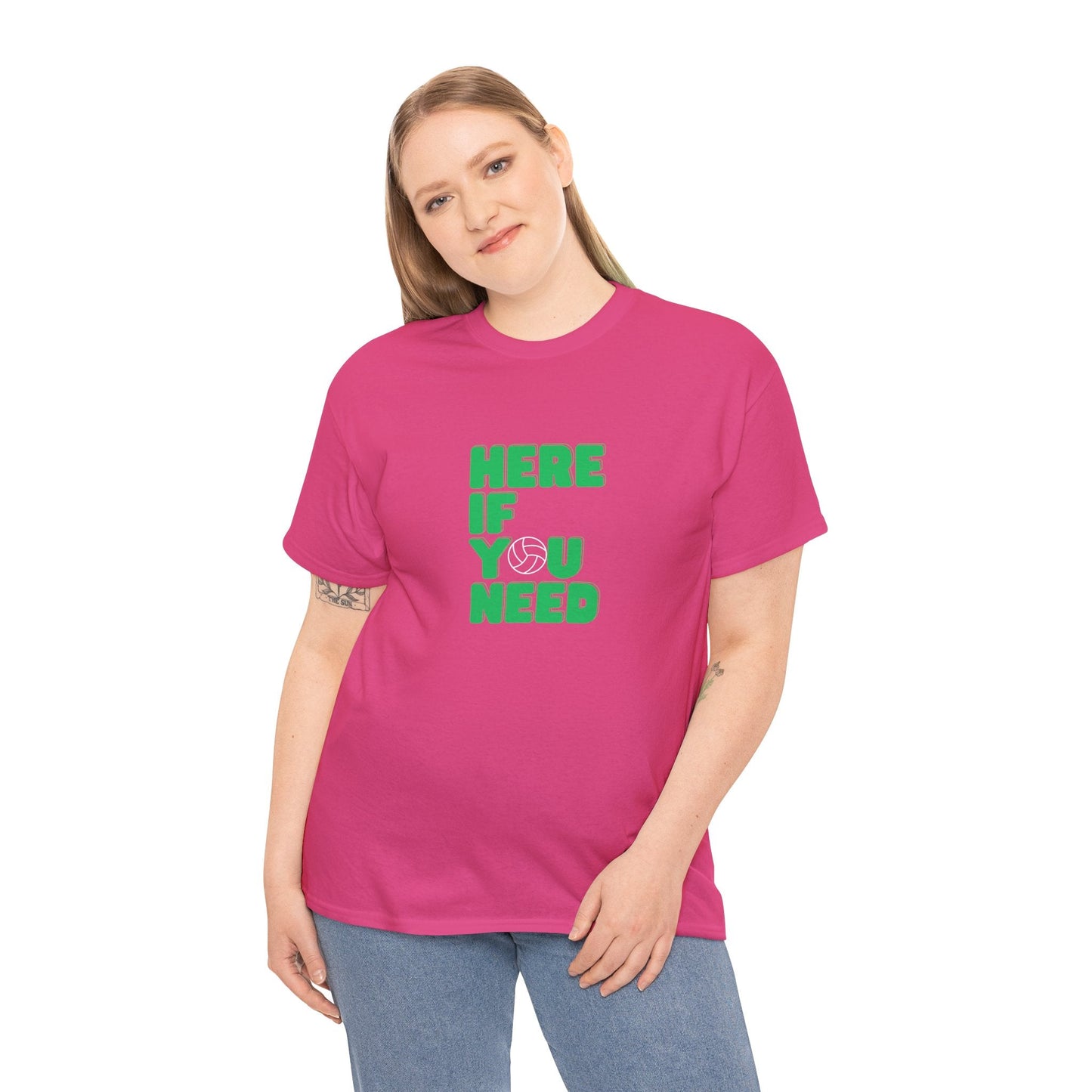 Kath & Kim ‘Here if you need’ netball t-shirt – perfect gift for Aussie netball fans and comedy lovers