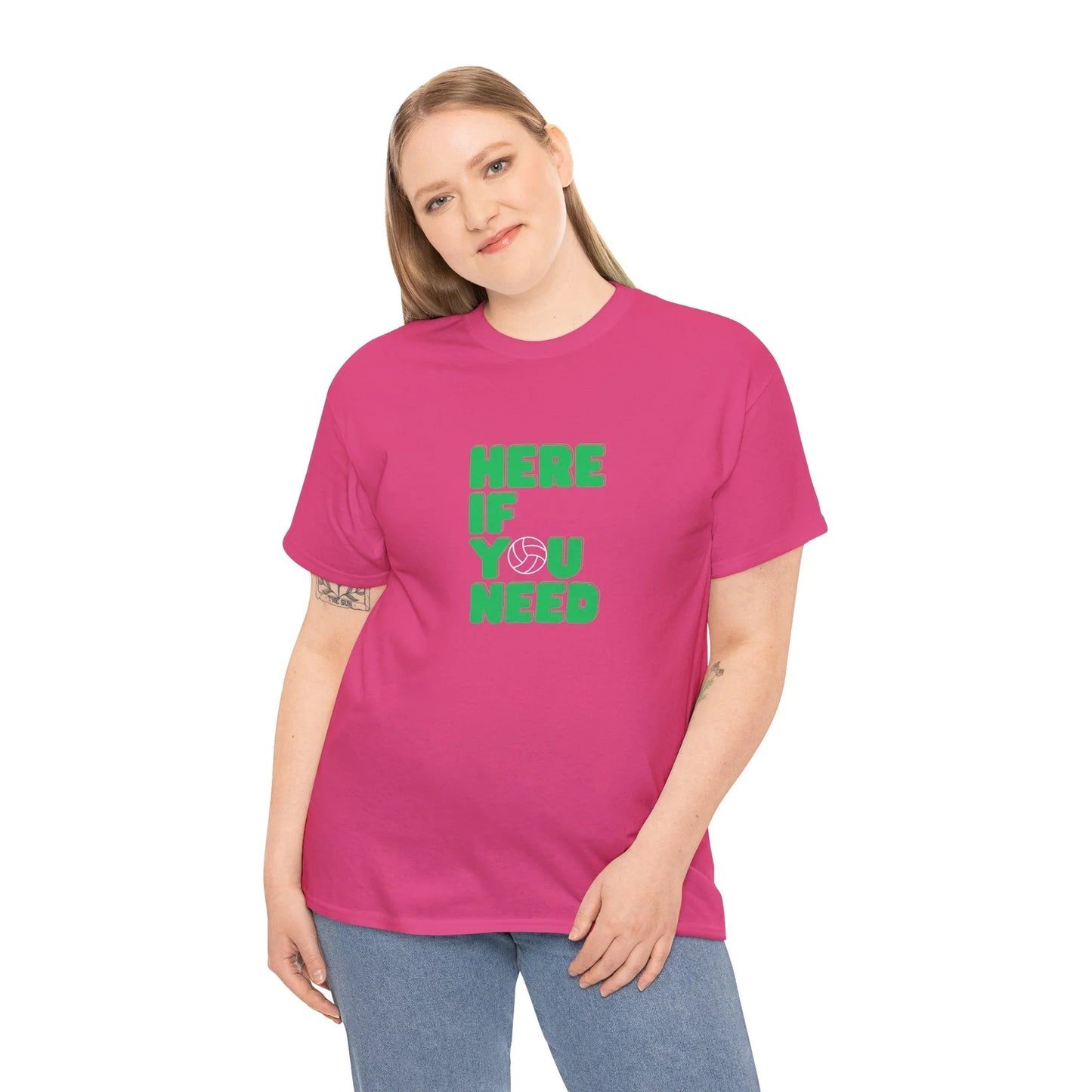 Kath & Kim ‘Here if you need’ netball t-shirt – perfect gift for Aussie netball fans and comedy lovers