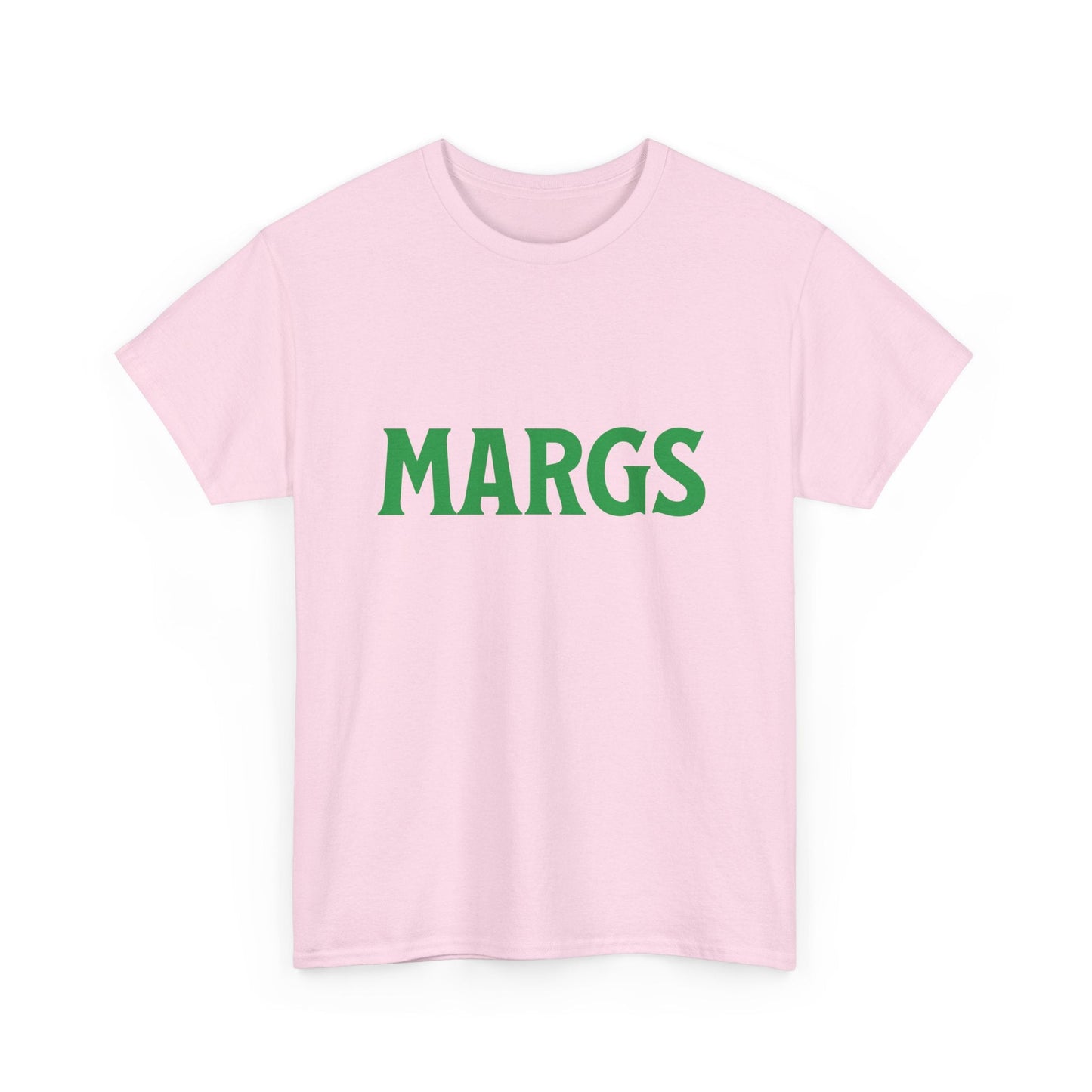 Simplicity meets style with the 'Margs' t-shirt, perfect for margarita fans and cocktail enthusiasts