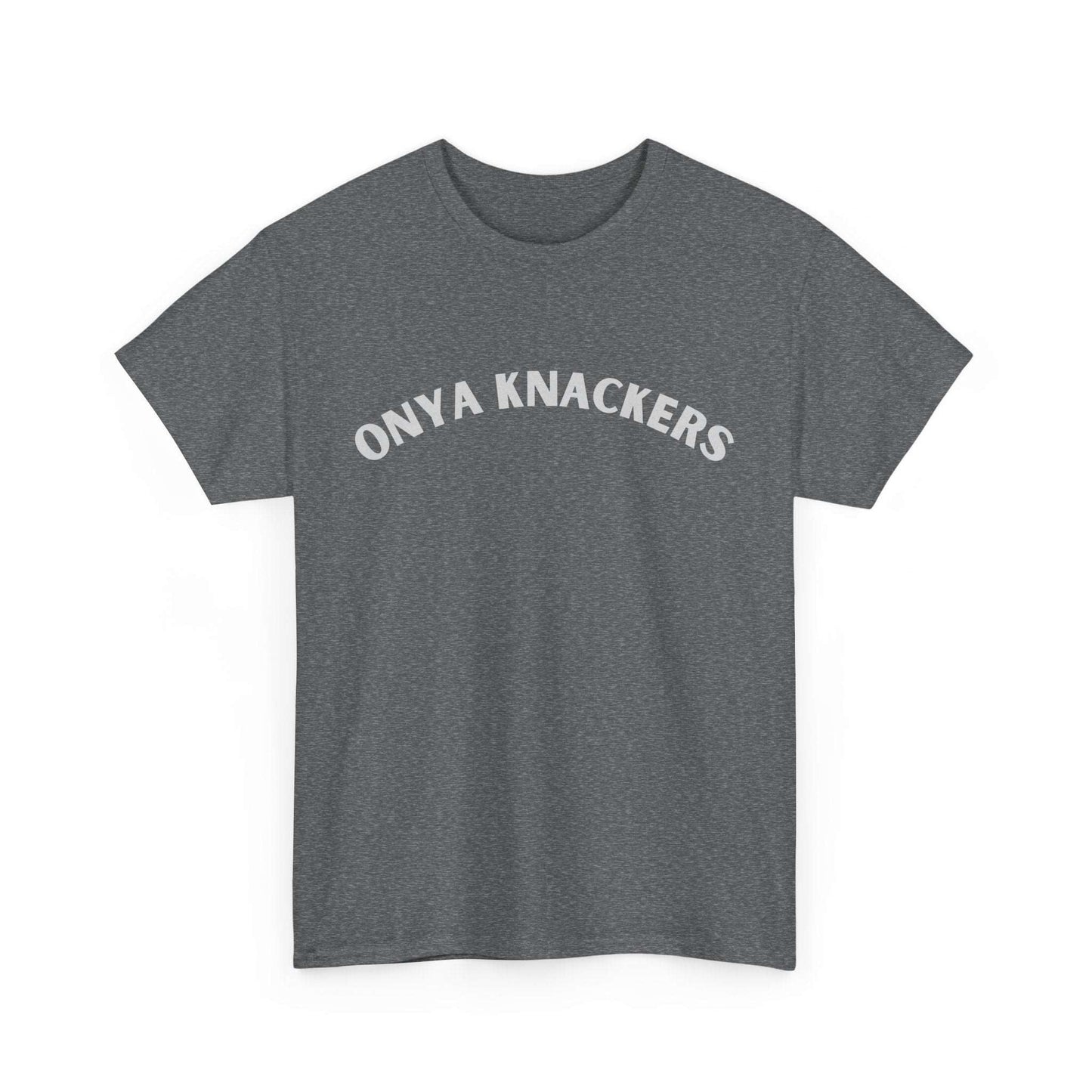 Onya Knackers’ tee – hilarious Australian t-shirt perfect for BBQs and laughs