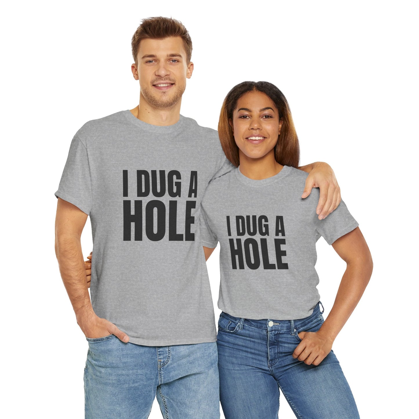 Hilarious movie quote tee – ‘I Dug a Hole’ t-shirt for fans of The Castle and classic Aussie humour!