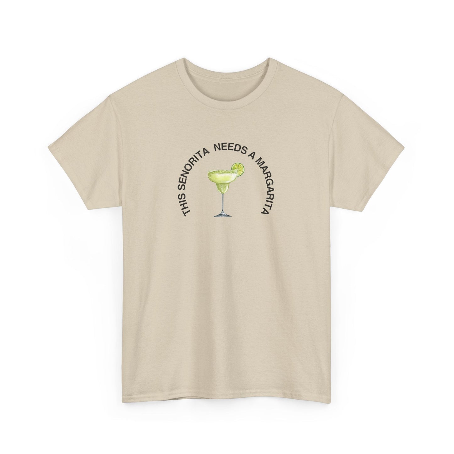 Bold and playful shirt with This Señorita Needs a Margarita slogan