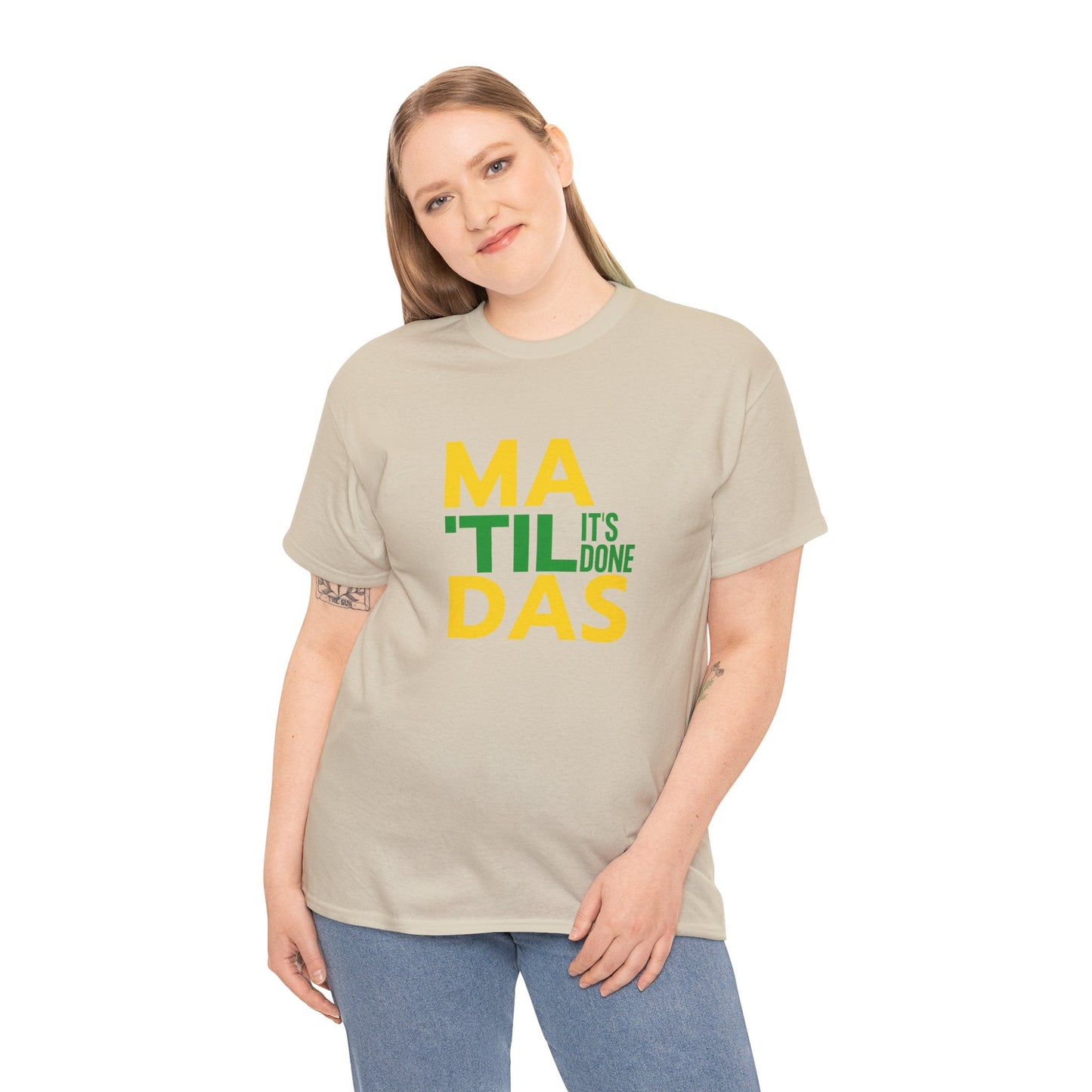 Til It's Done' Matildas football shirt – ideal for Asian Cup viewing and passionate fans