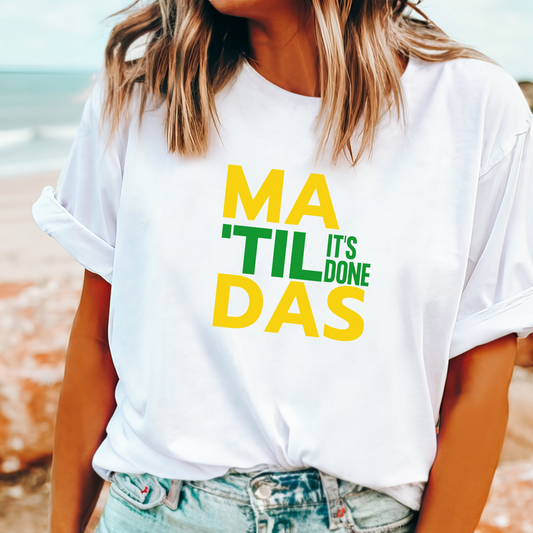 The Matildas Til it's done t-shirt for the Asian Cup