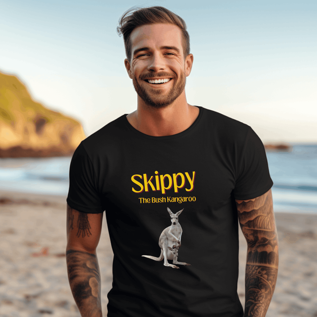 Skippy the buch kangaroo t-shirt - fast shipping to US