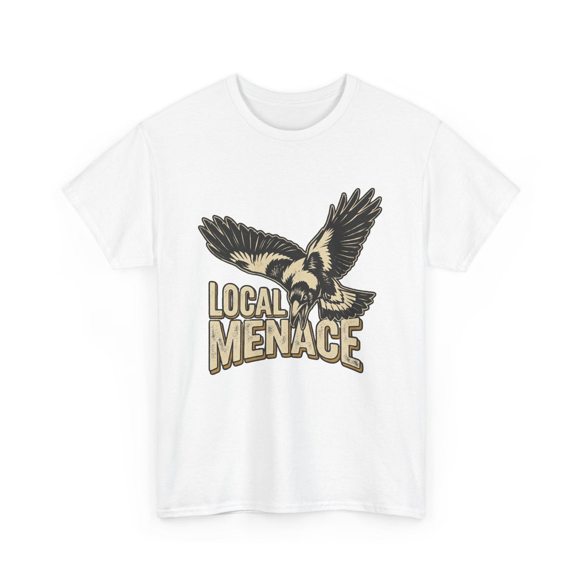 Local Menace Magpie T-Shirt | Funny Australian Swooping Bird Tee