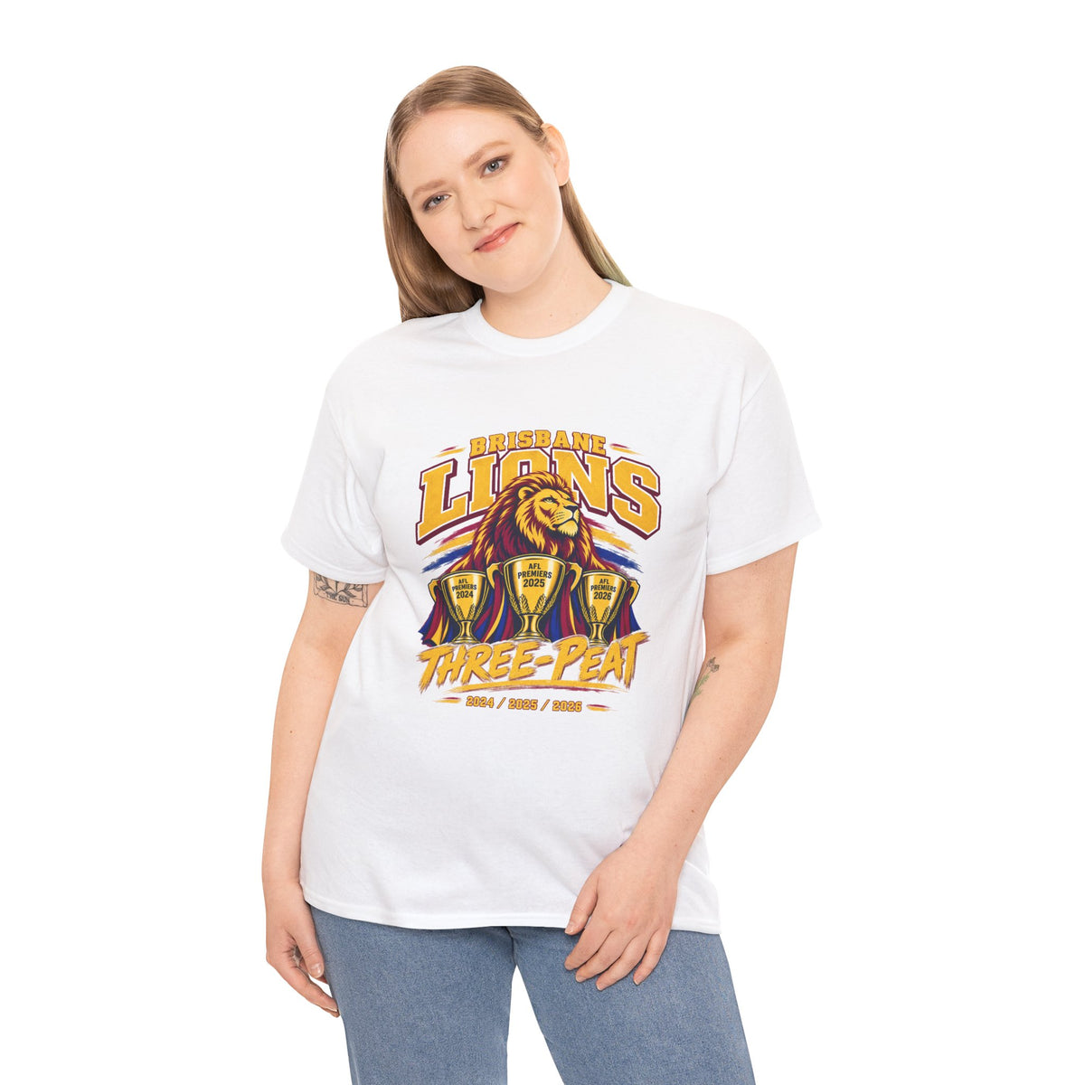 Brisbane Lions AFL fan T-shirt for parties and footy gatherings