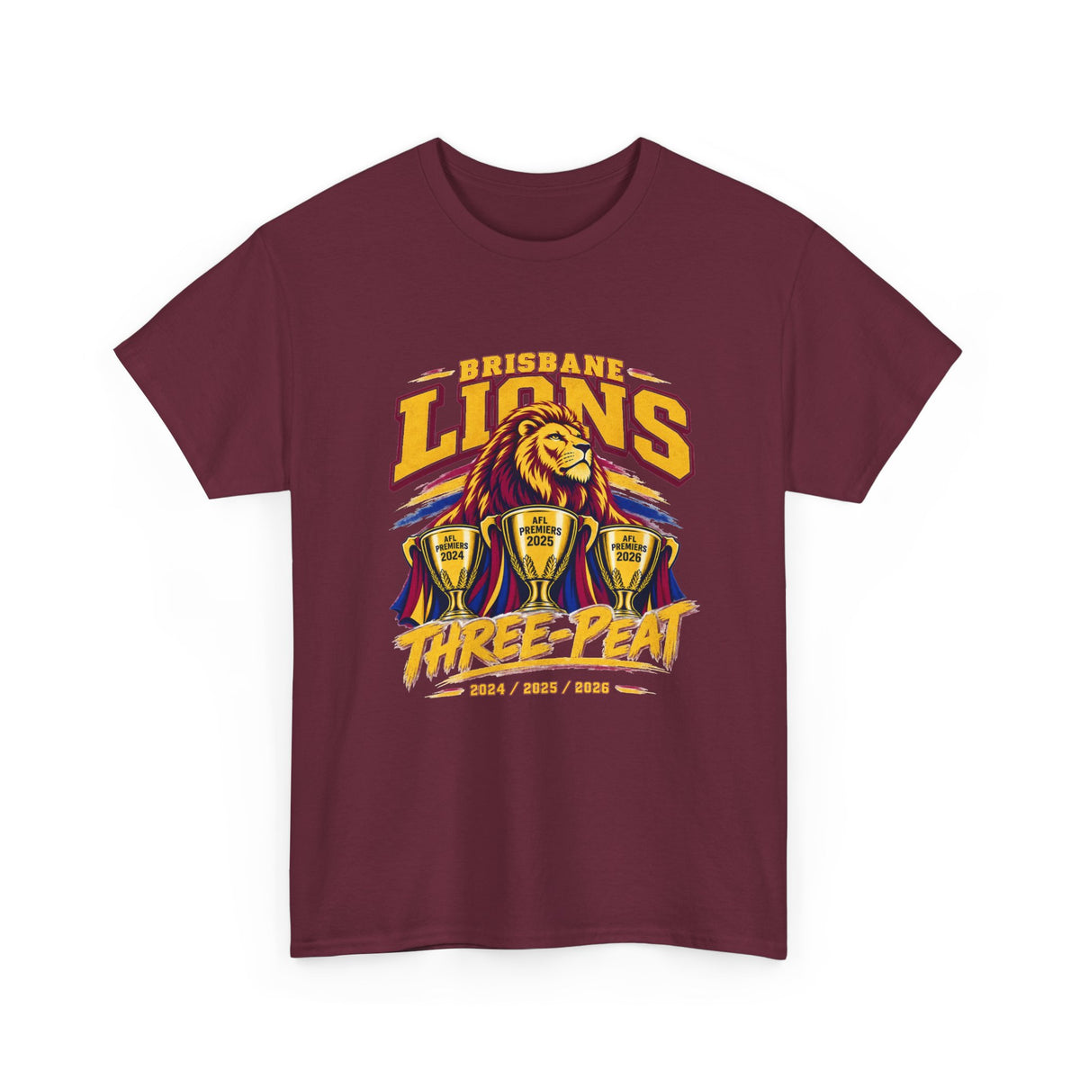 Brisbane Lions 2024 2025 2026 premiership T-shirt for celebrations