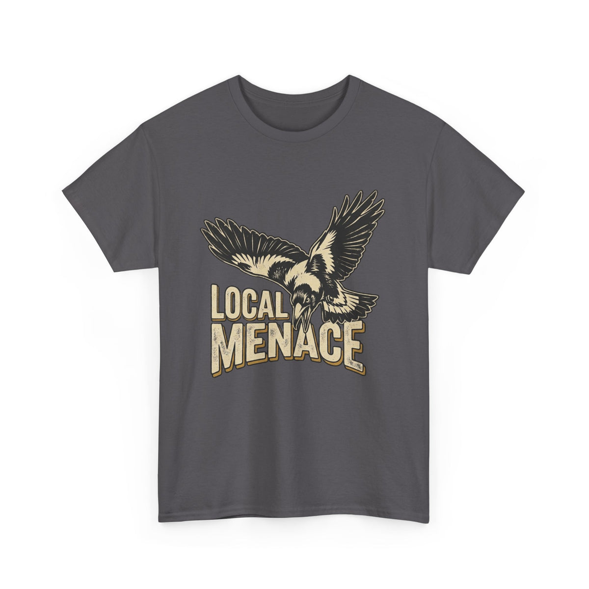 Local Menace Magpie T-Shirt | Funny Australian Swooping Bird Tee