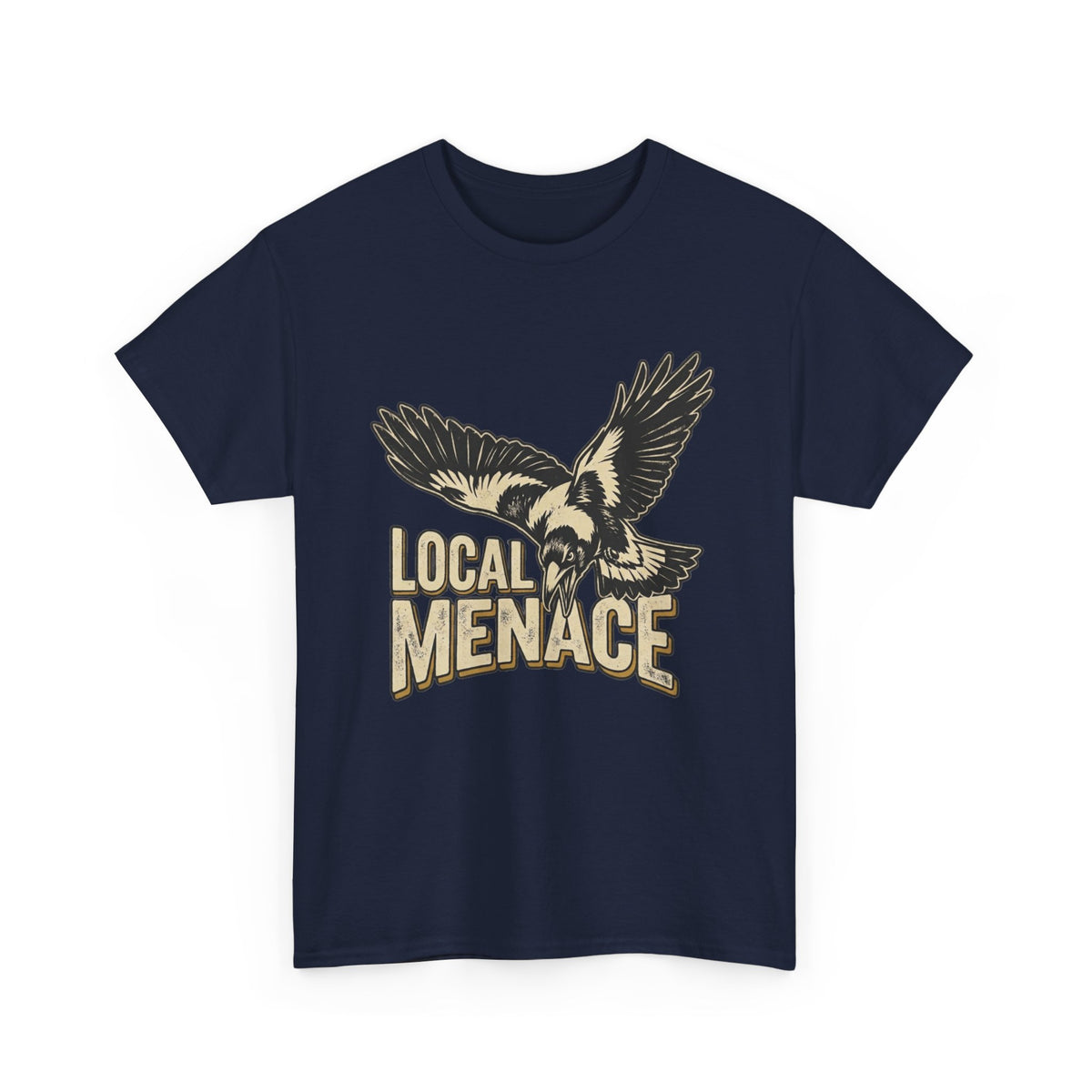 Local Menace Magpie T-Shirt | Funny Australian Swooping Bird Tee