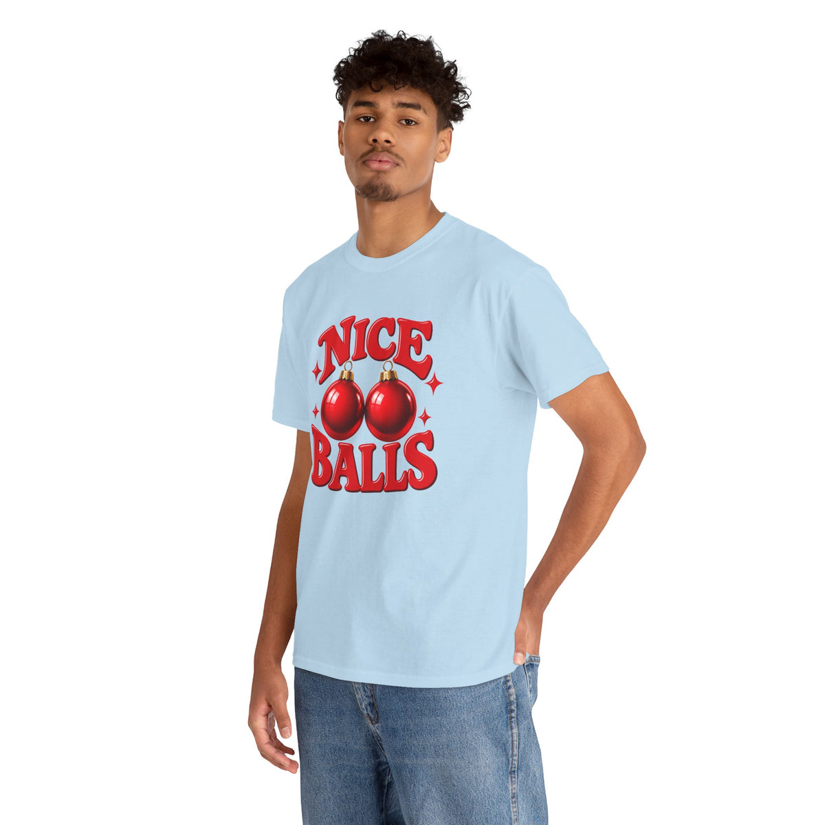 Nice Balls Christmas T-Shirt | Funny Festive Tee